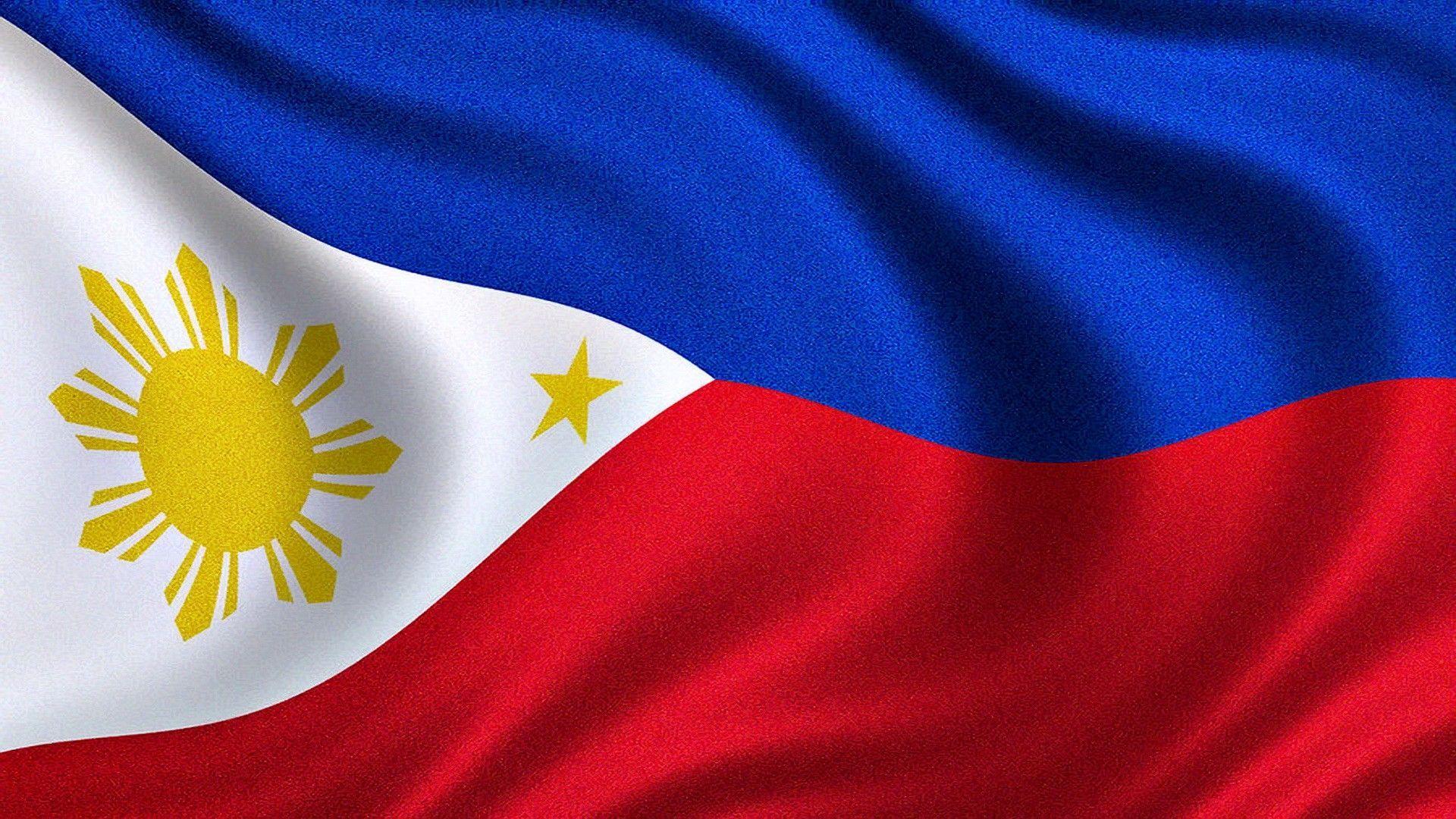 1920x1080 Hình nền lá cờ của Philippines.  Cờ hình nền