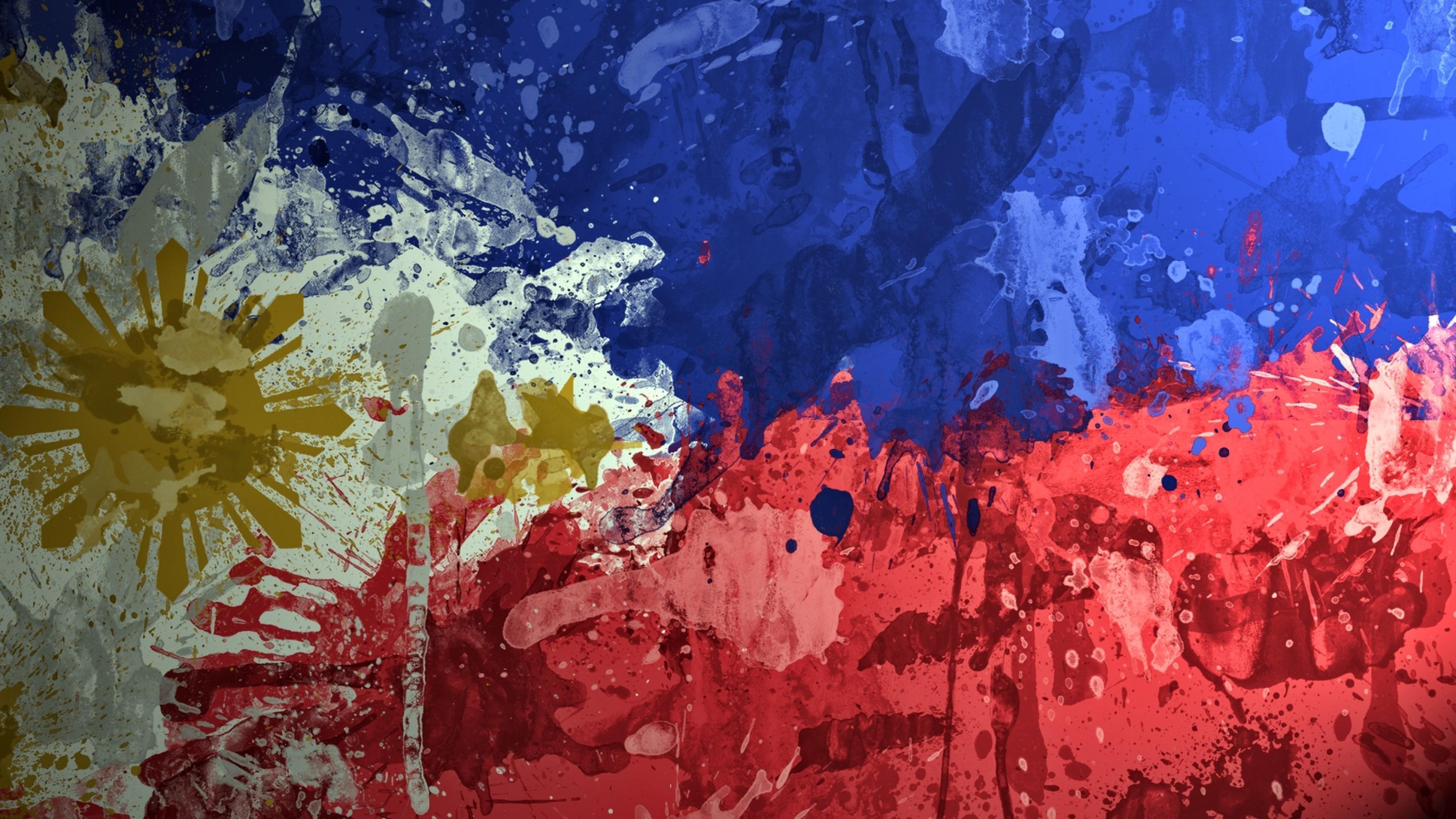 3840x2160 Hình nền lá cờ Philippines.  Wallpaper Studio 10. Hàng chục nghìn