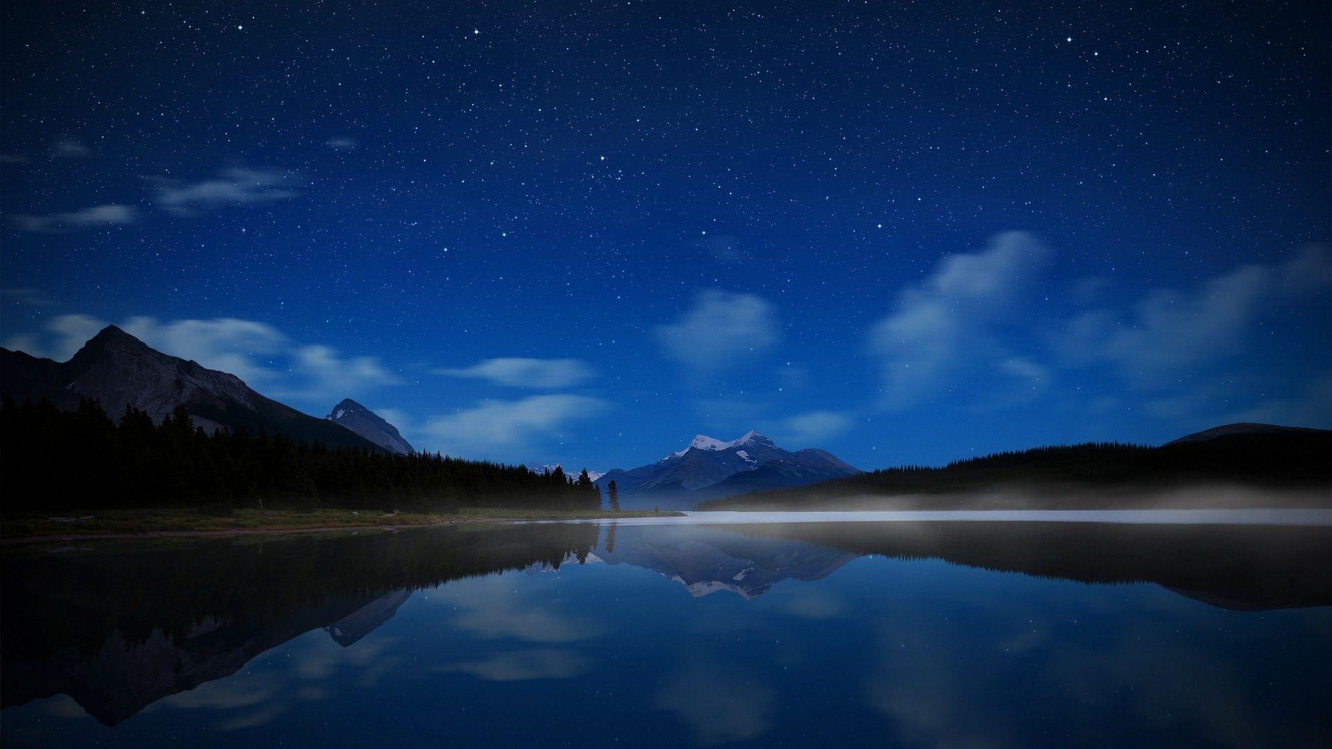 1920x1080 Desktop Relaxing Night Wallpaper