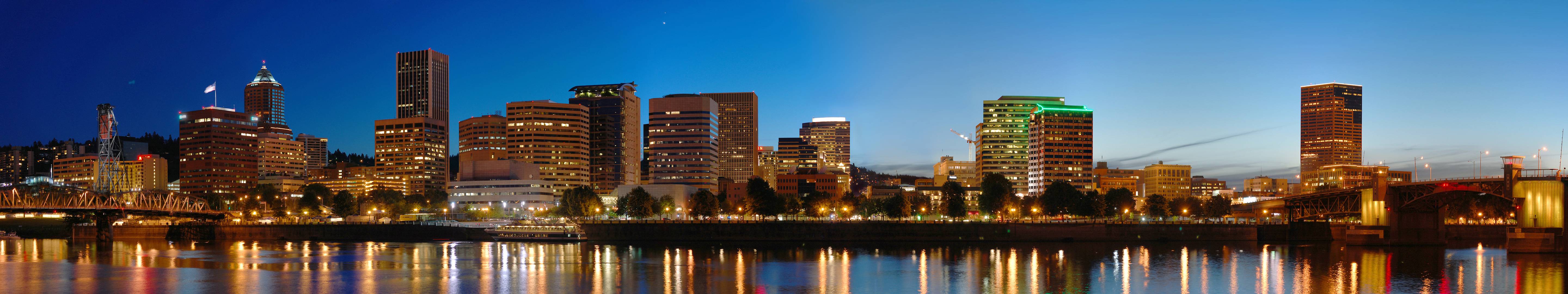 5760x1080 Panoramic wallpaper for those of you who have multi monitors. Each are 5760x1080. As you can tell I like skylines