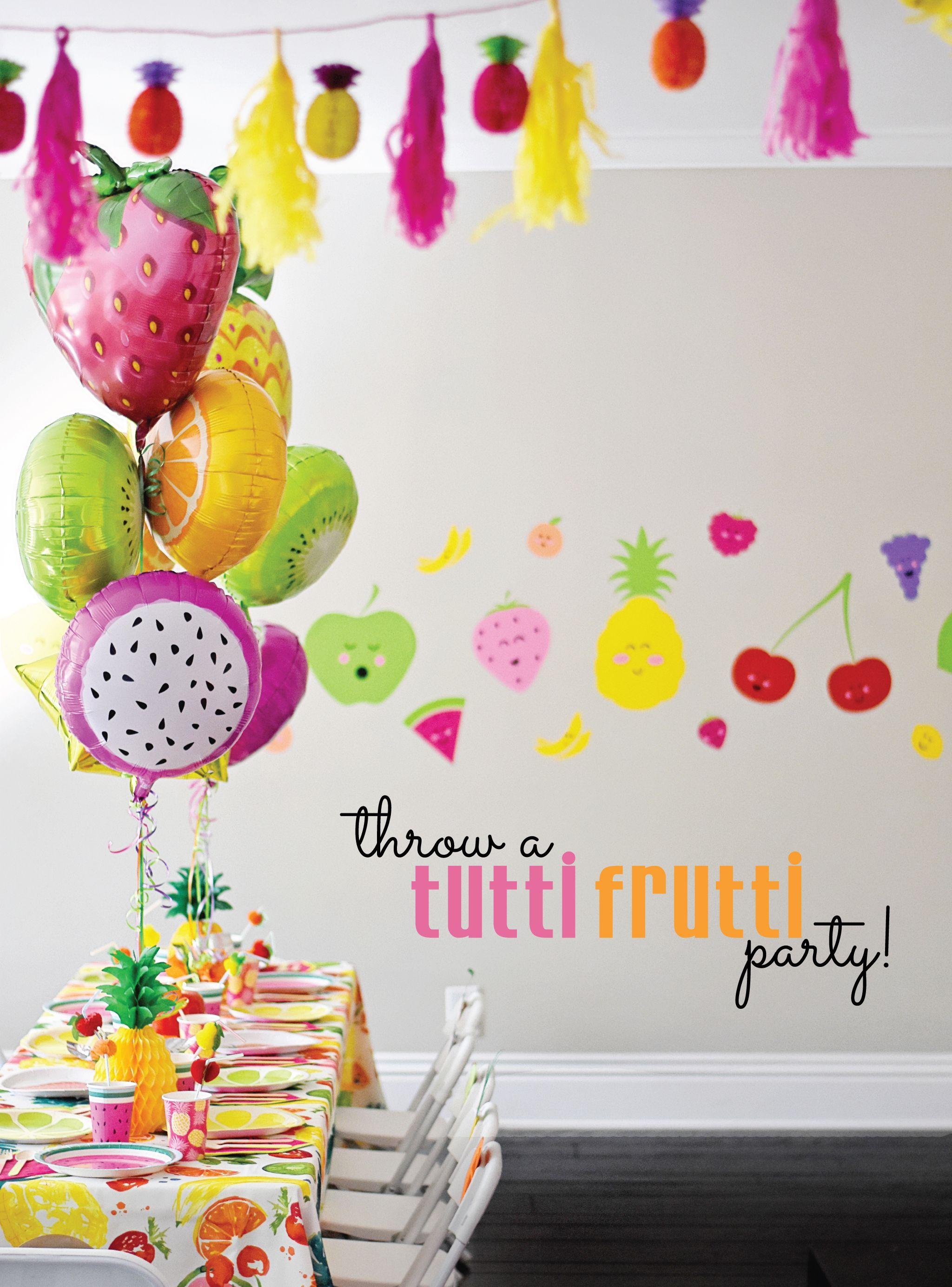 2048x2767 Cute and Colorful Tutti Frutti Birthday Party