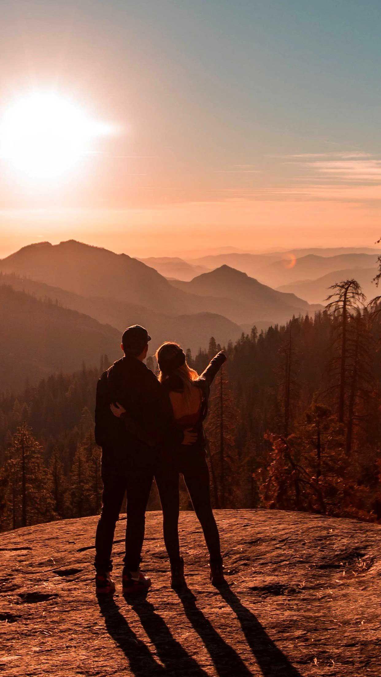 1242x2208 Couple mountains travel iPhone Wallpaper HD. Travel iphone, Mountain travel, Travel
