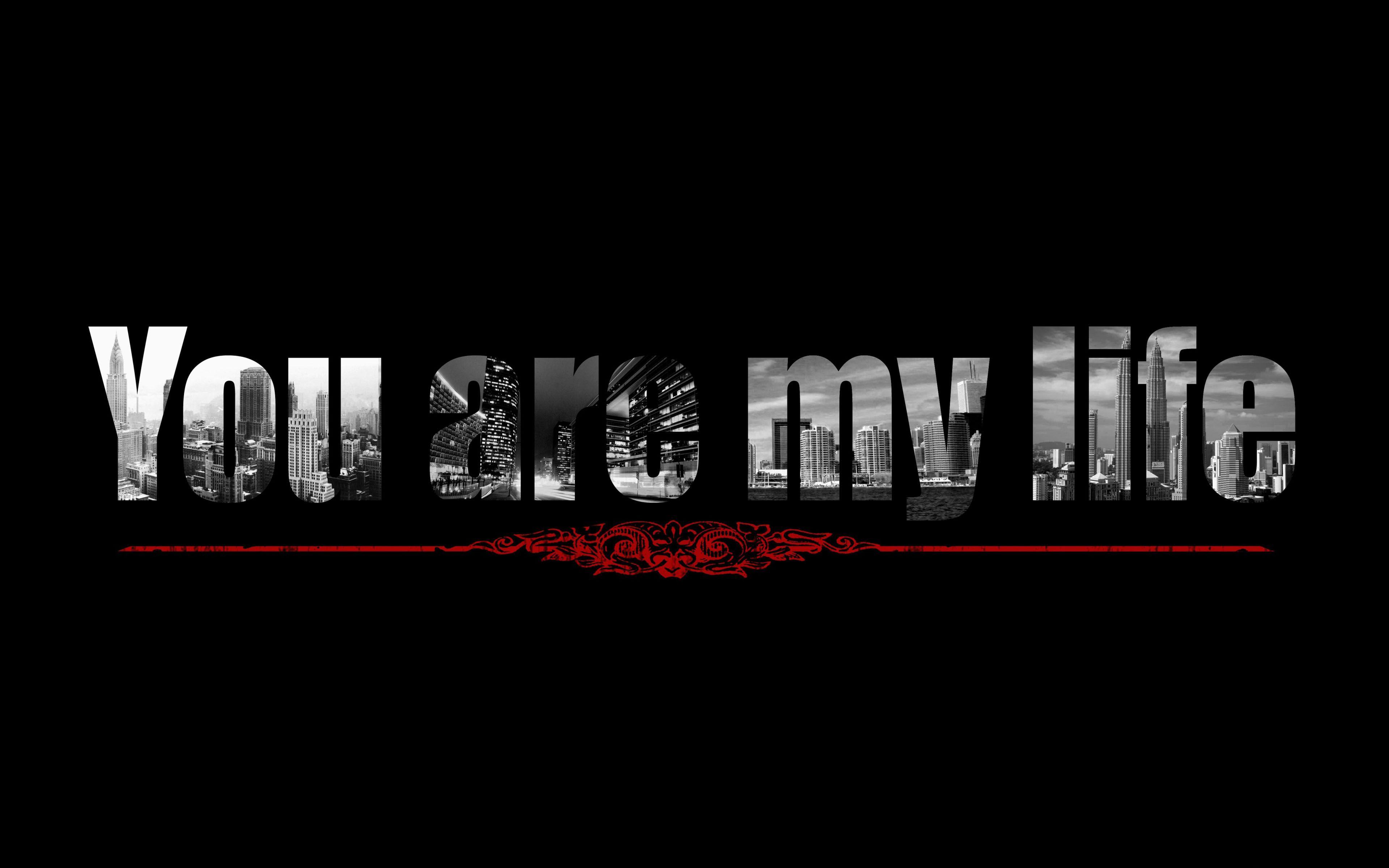 3840x2400 My Life HD Wallpaper Design HD Wallpaper