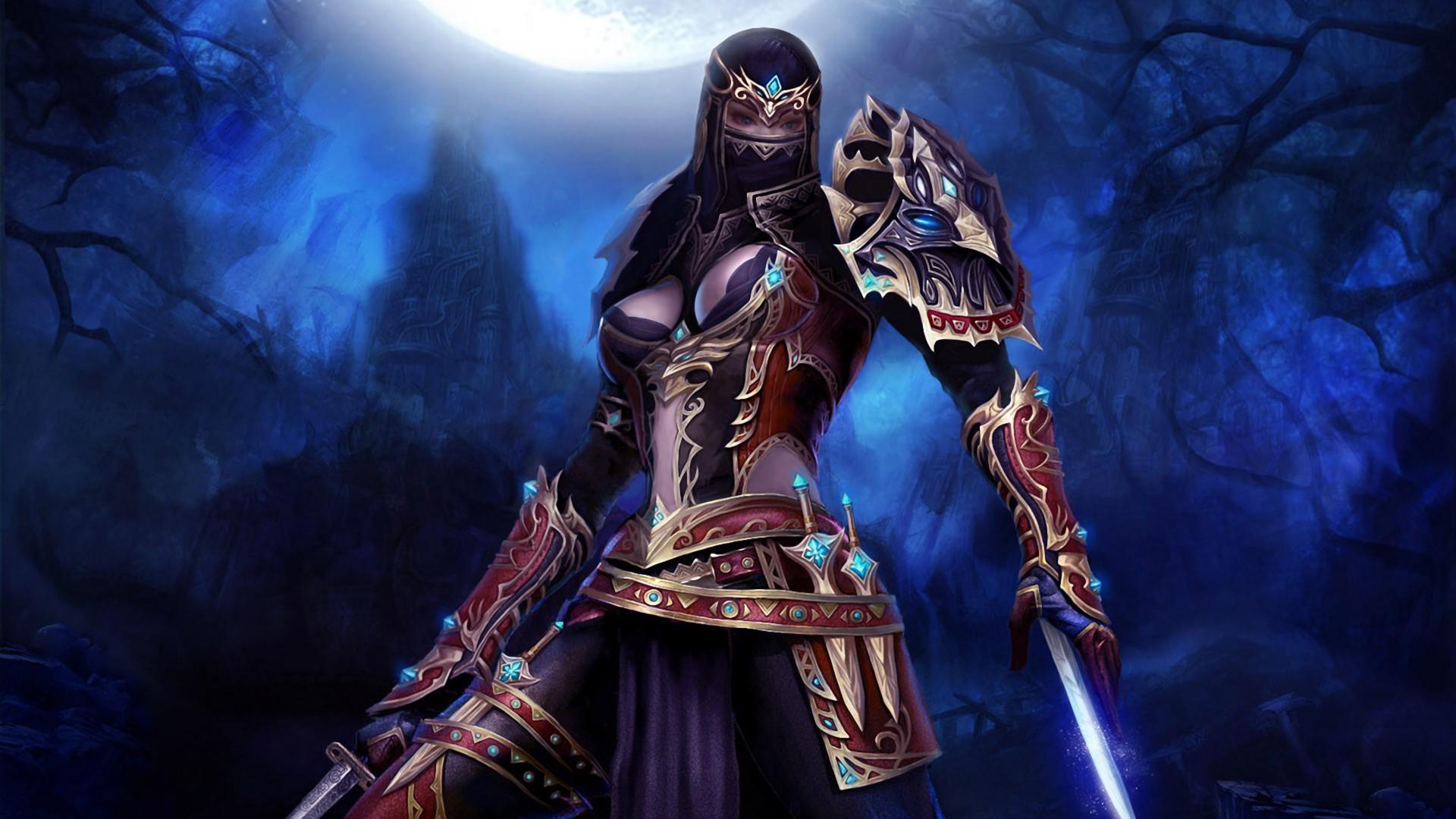 1920x1080 Female Ninja Wallpaper 1920x1080 px