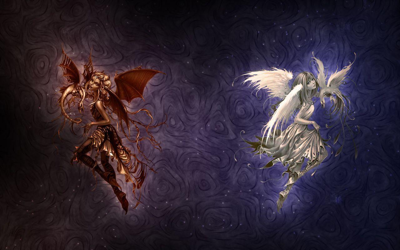 Half Angel Half Demon Wallpapers Top Free Half Angel Half Demon