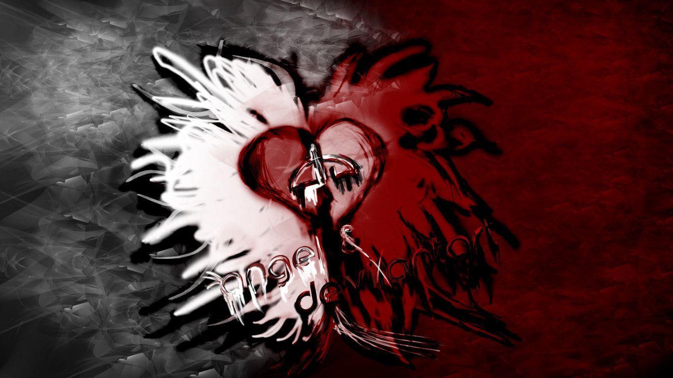 1366x768 Angel And Devil Wallpaper
