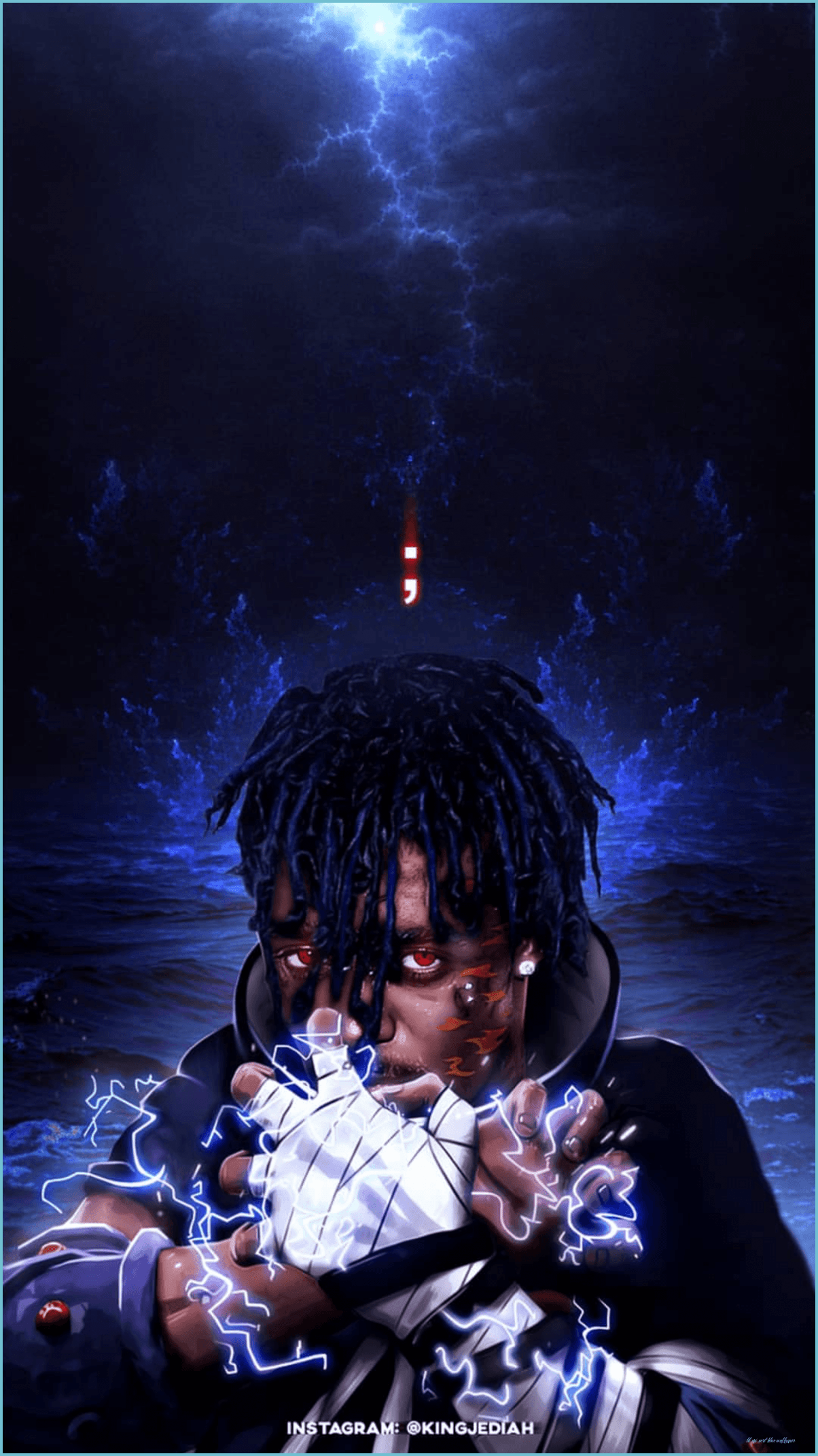 1204x2141 Lil Uzi Vert Aesthetic Wallpaper Uzi Vert Blue Wallpaper