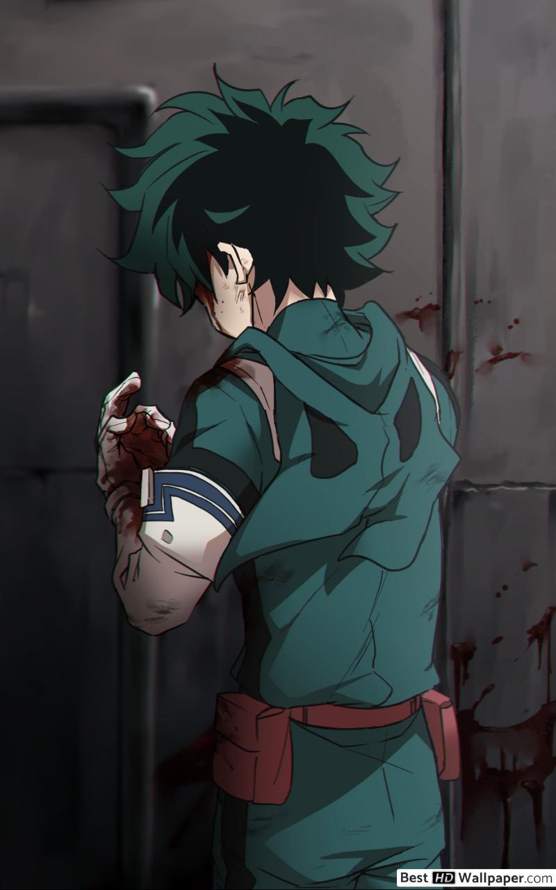 800x1280 Deku Phone Wallpaper