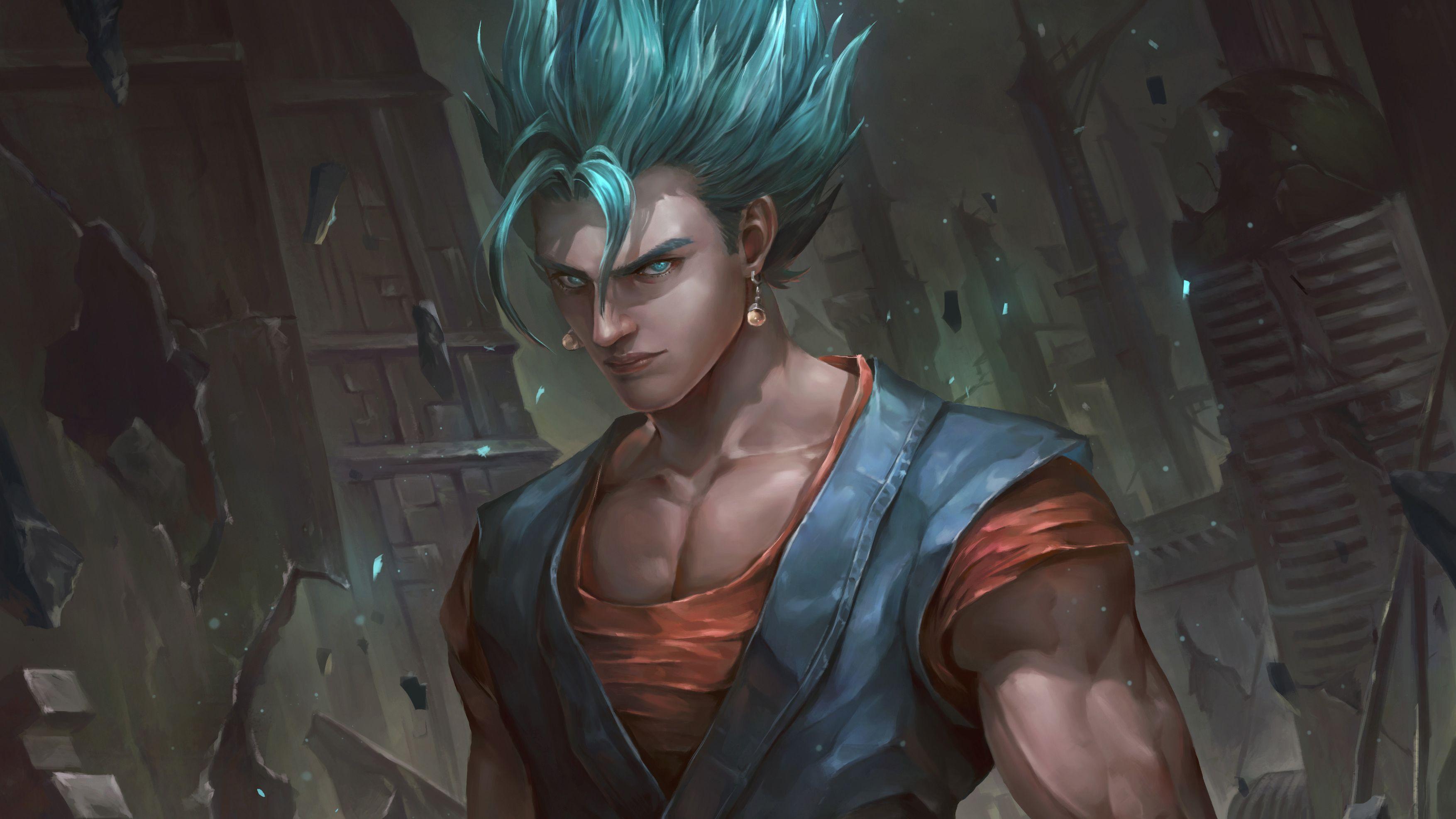 3508x1974 Vegito Artwork 4k, HD Anime, 4k Wallpaper, Image, Background, Photo and Picture