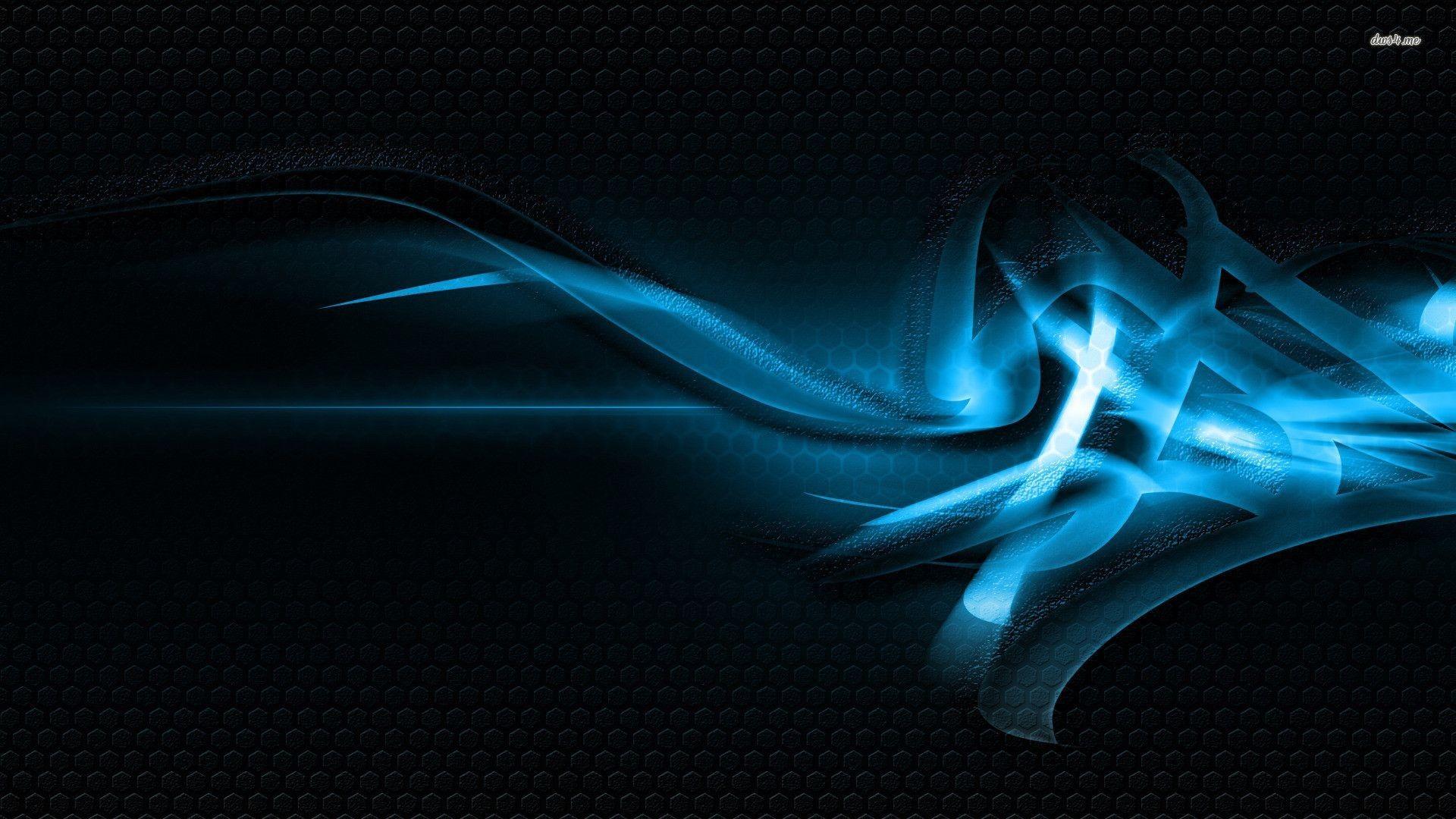 1920x1080 Black and Blue Abstract Wallpaper background picture
