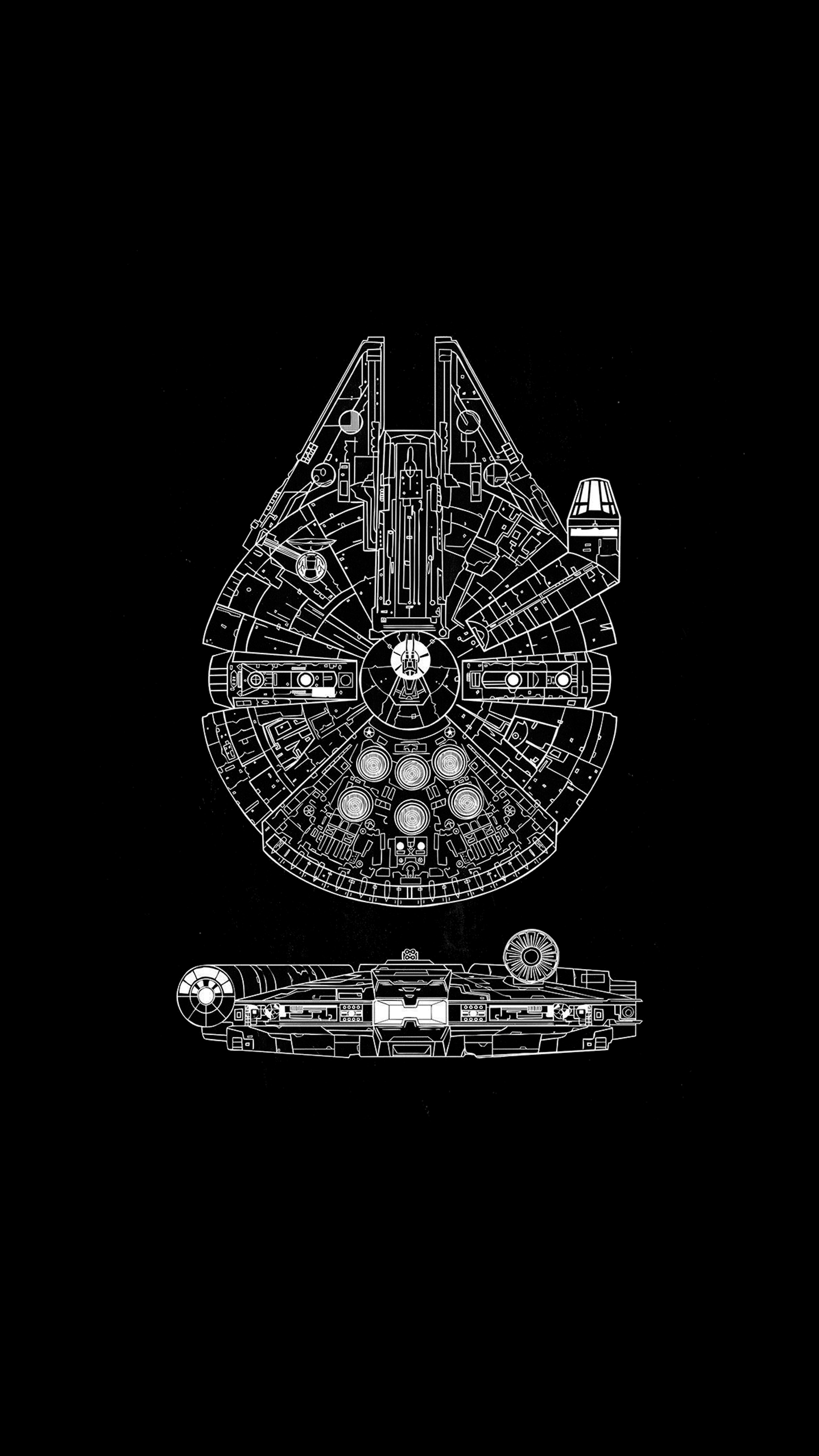 1440x2560 True black wallpaper for iPhone