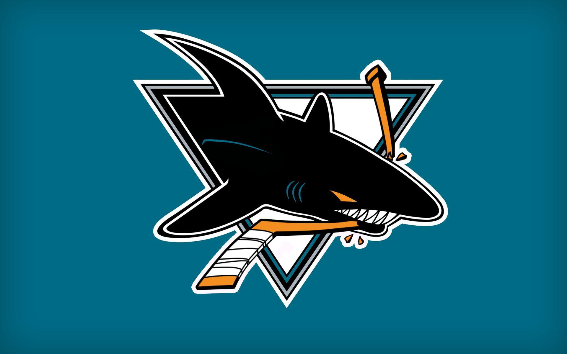 San Jose Sharks Vector Logo.NHL.Blue-green Background with Shark. Editorial  Stock Image - Illustration of gate, copybook: 142868864