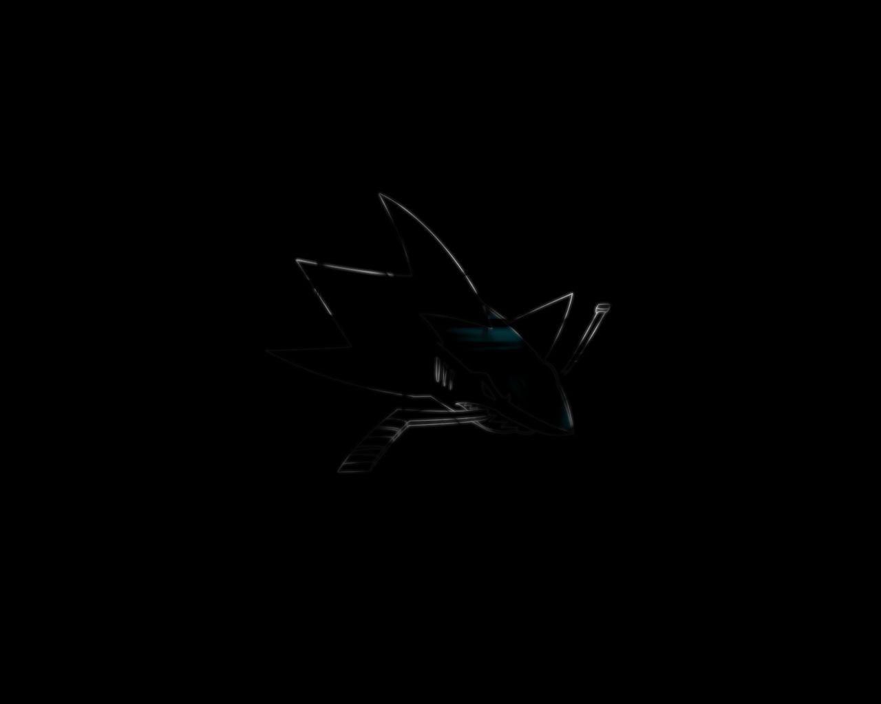 1280x1024 San Jose Sharks Black