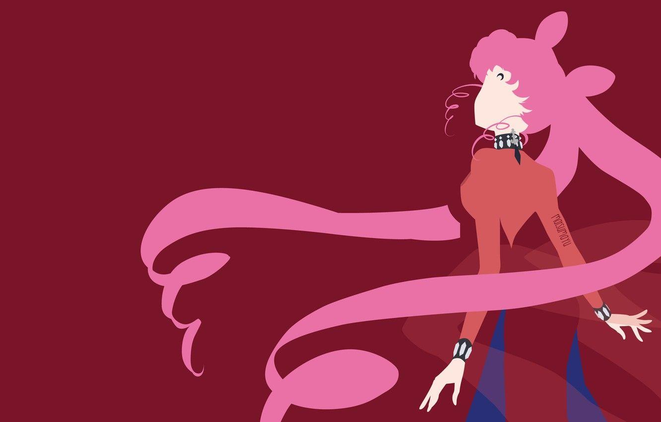 1332x850 Wallpaper girl, background, minimalism, Sailor Moon image for desktop, section сёнэн