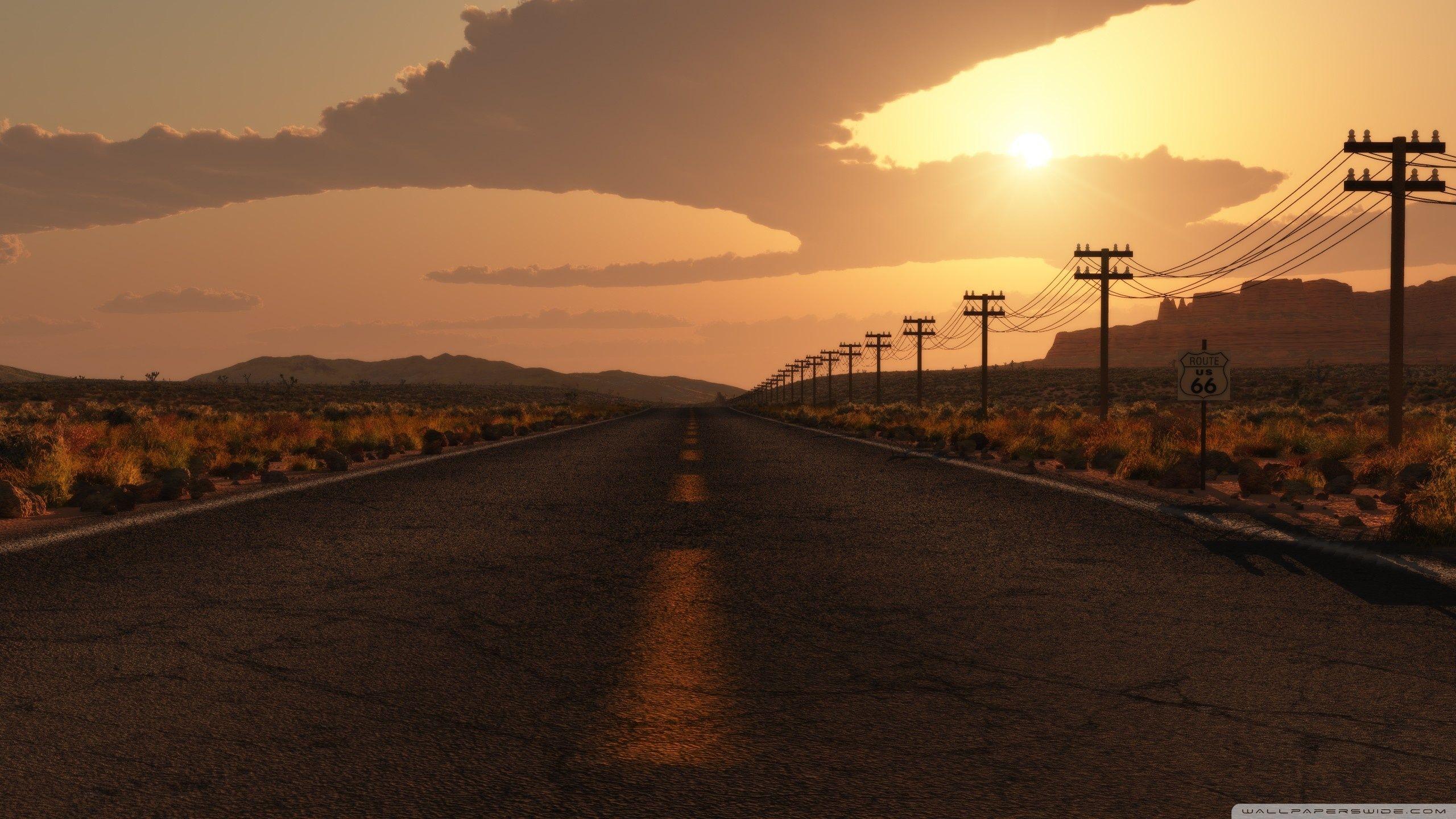 2560x1440 Route US 66 ❤ 4K HD Desktop Wallpaper for 4K Ultra HD TV • Dual