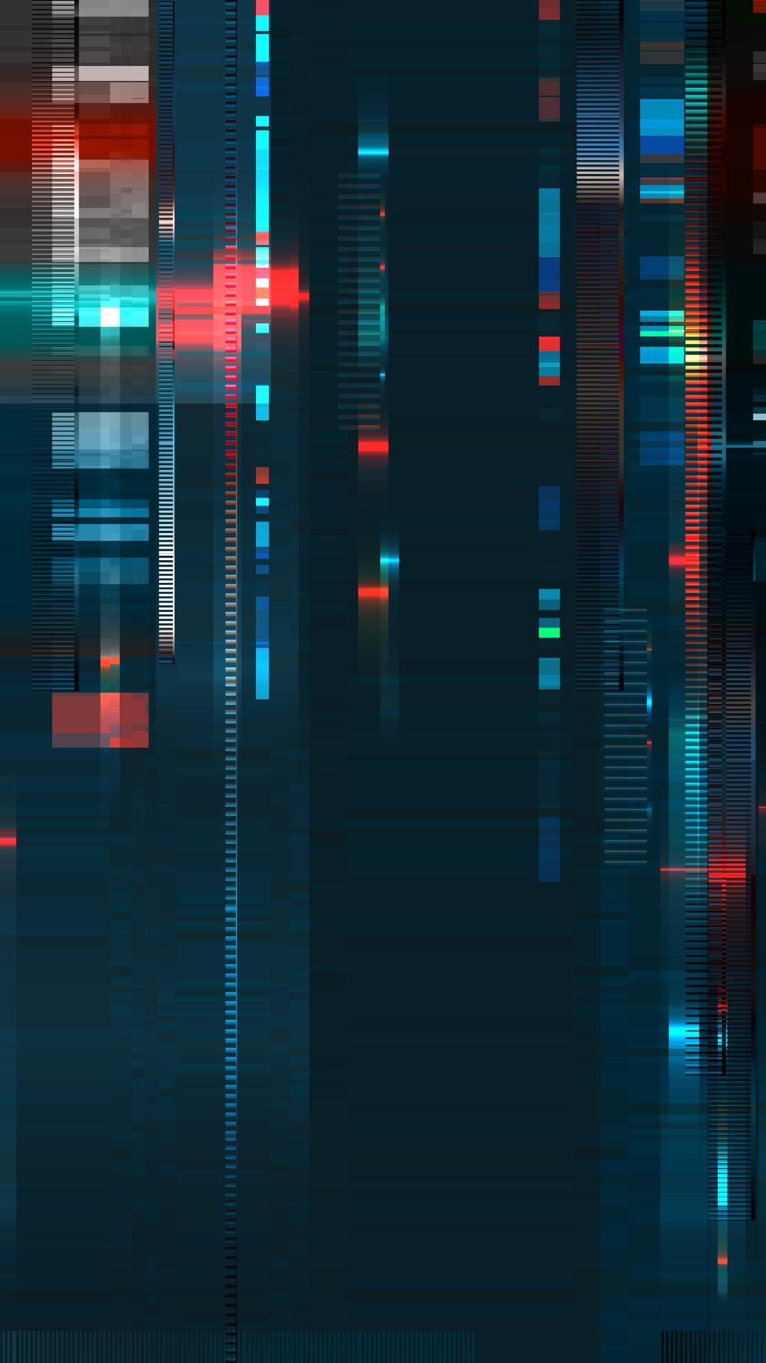 1080x1920 Glitch Words Wallpaper