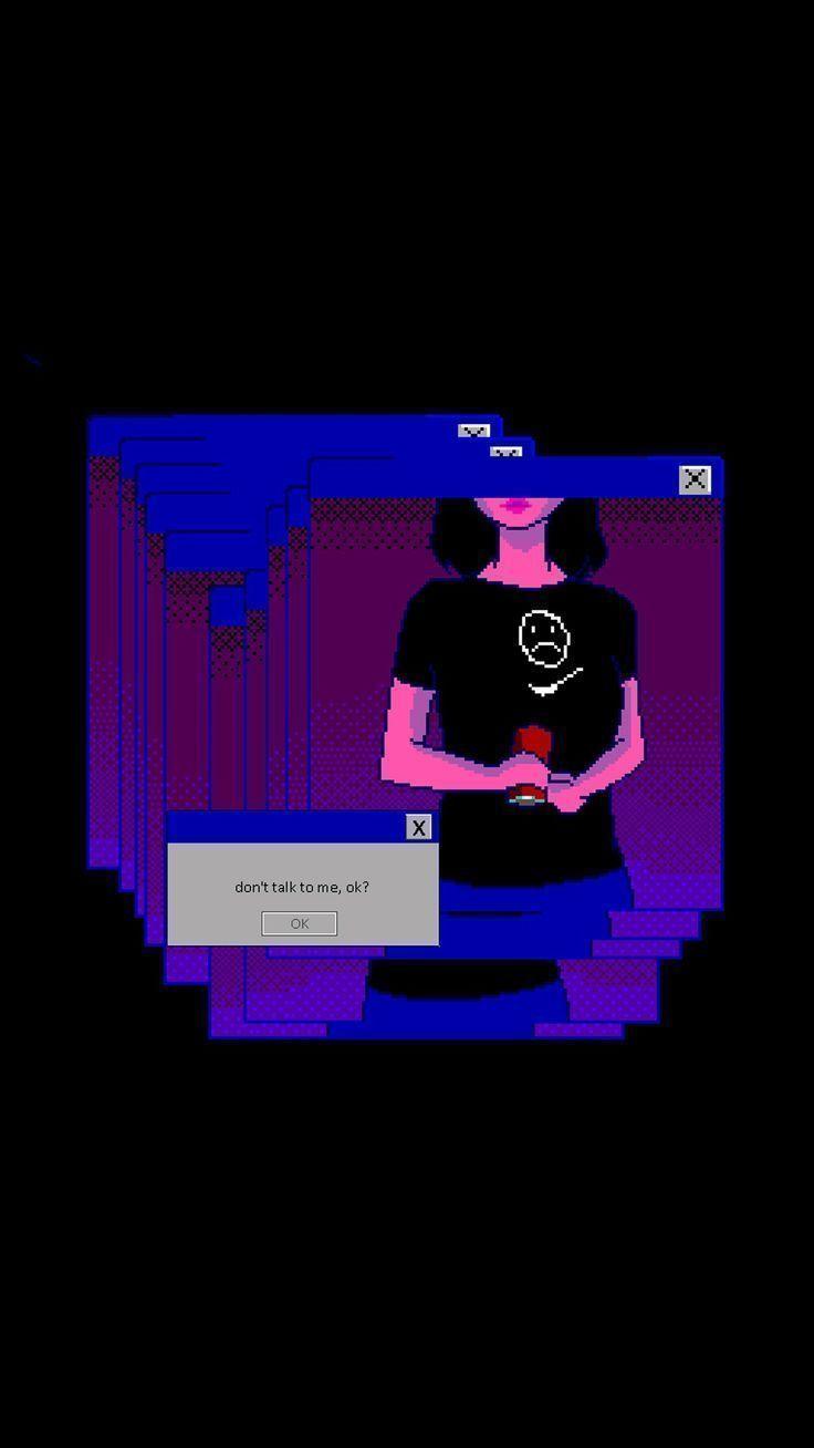 736x1308 Vhs Aesthetic Wallpaper Black & Vhs Aesthetic Wallpaper. Vaporwave wallpaper, Anime wallpaper, Aesthetic anime
