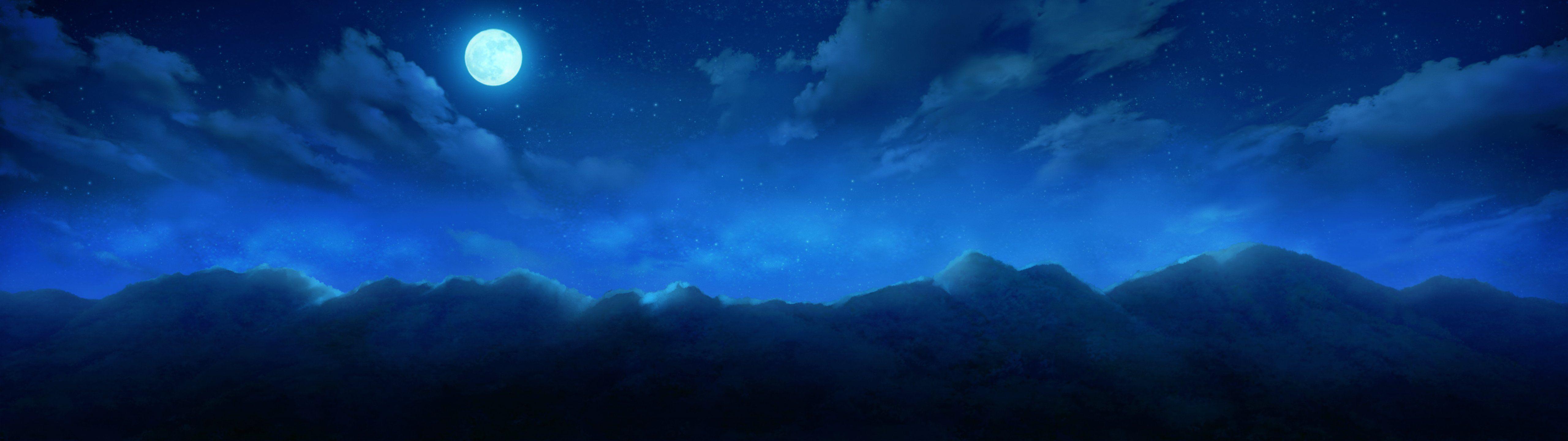 5120x1440 monobeno cura highres wide image game cg cloud clouds Wallpaper HD / Desktop and Mobile Background
