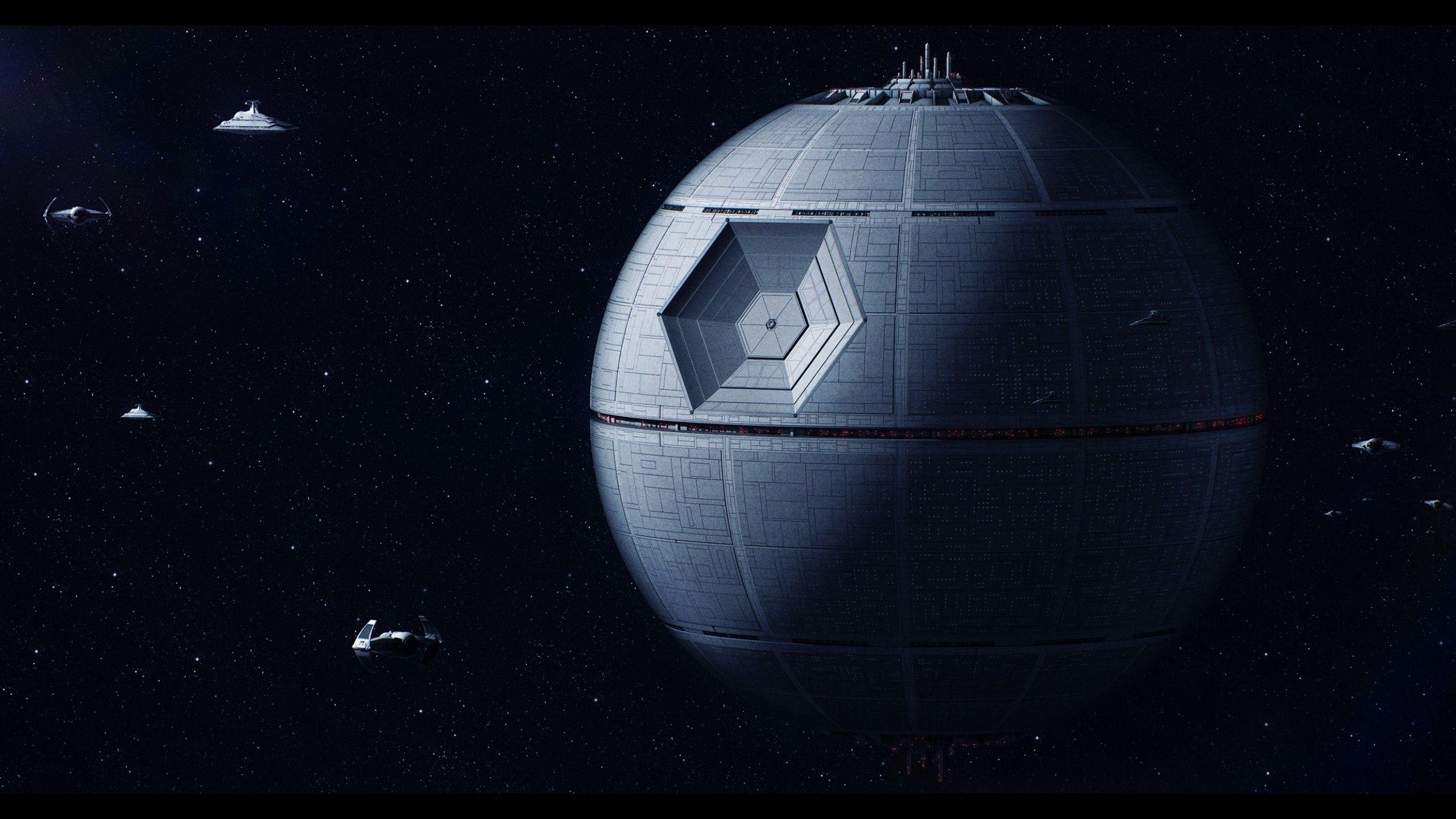 2560x1440 Download 2560x1440 Star Wars, Death Star, Artwork, Sci Fi, Stars, Galaxy Wallpaper For IMac 27 Inch