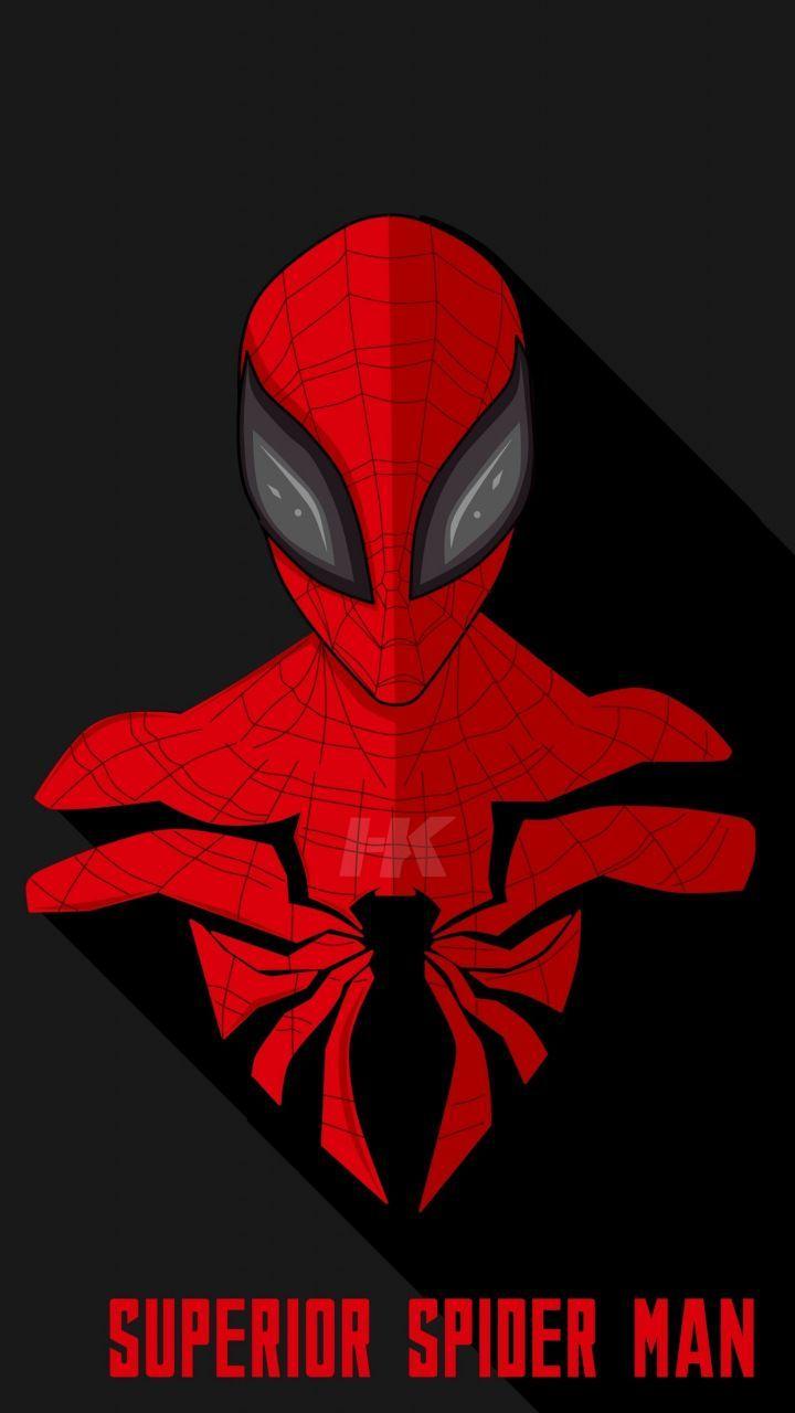 720x1280 Superior, Spider Man, Mimimalist, Artwork, 720x1280 Wallpaper. Spiderman Artwork, Spiderman, Marvel Spiderman