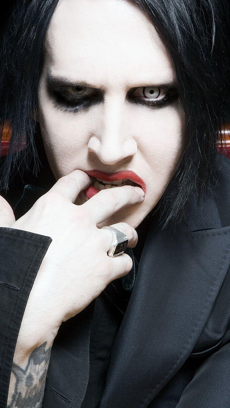 800x1420 Download wallpaper 800x1420 marilyn manson, rock band, singer