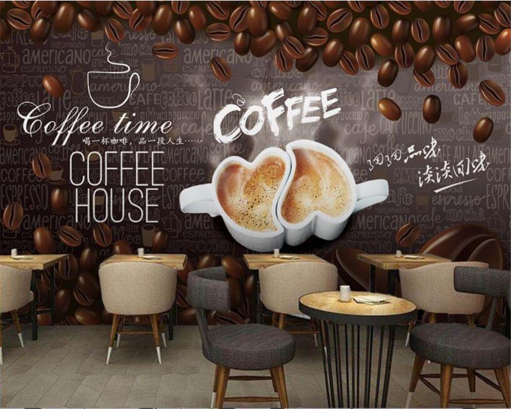 1000x800 Beibehang wallpaper European style wooden handmade coffee beans coffee shop interior wall background wallpaper papel de parede. papel de parede. de paredebackground wallpaper
