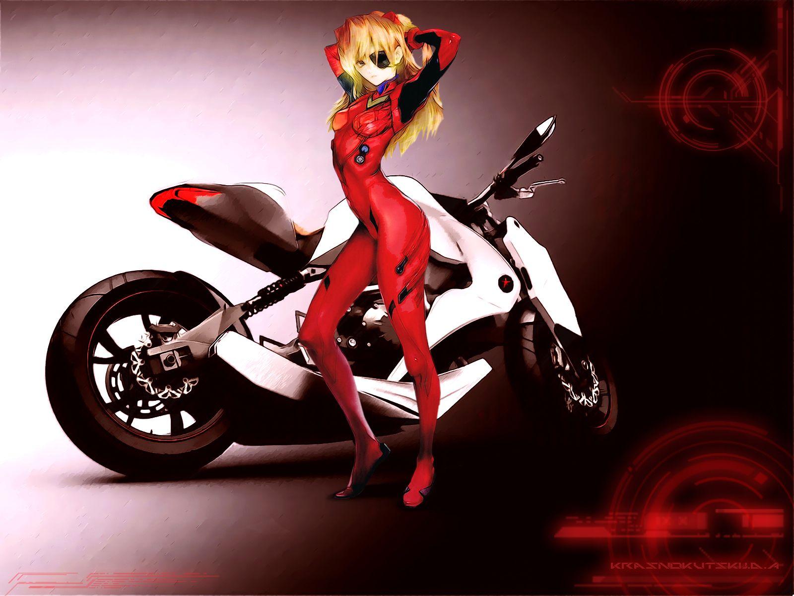 1600x1200 Anime Girl On Motorcycle Wallpaper Wallpaper HD