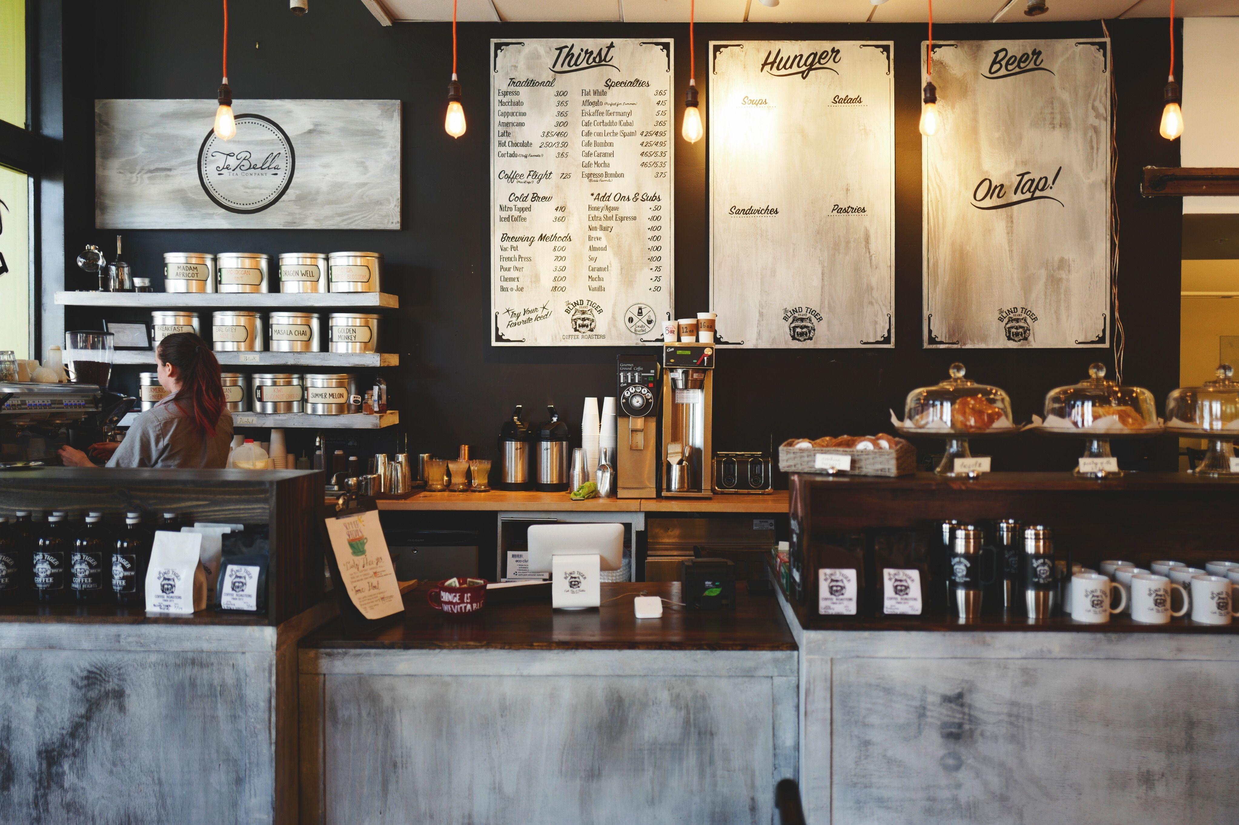 4091x2726 coffeehouse, bar, shop, cafe, bar counter, indoors free image