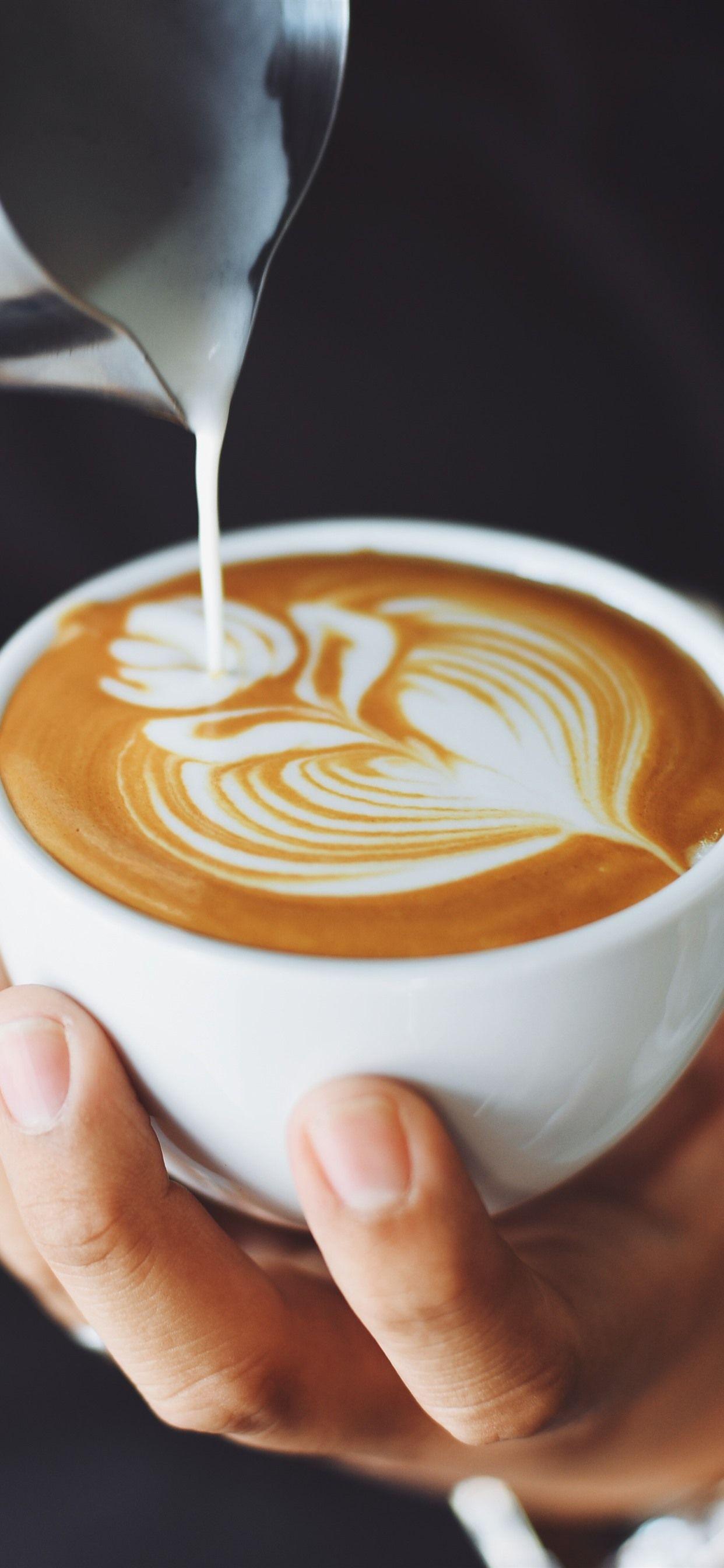 1242x2688 Wallpaper Cappuccino, coffee, milk 5120x2880 UHD 5K Picture, Image