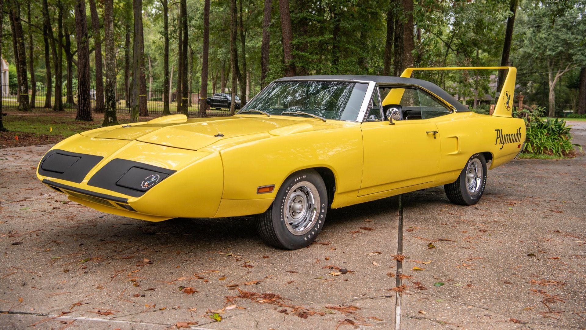 1920x1080 Plymouth Superbird up for auction is a different kind of yellow bird