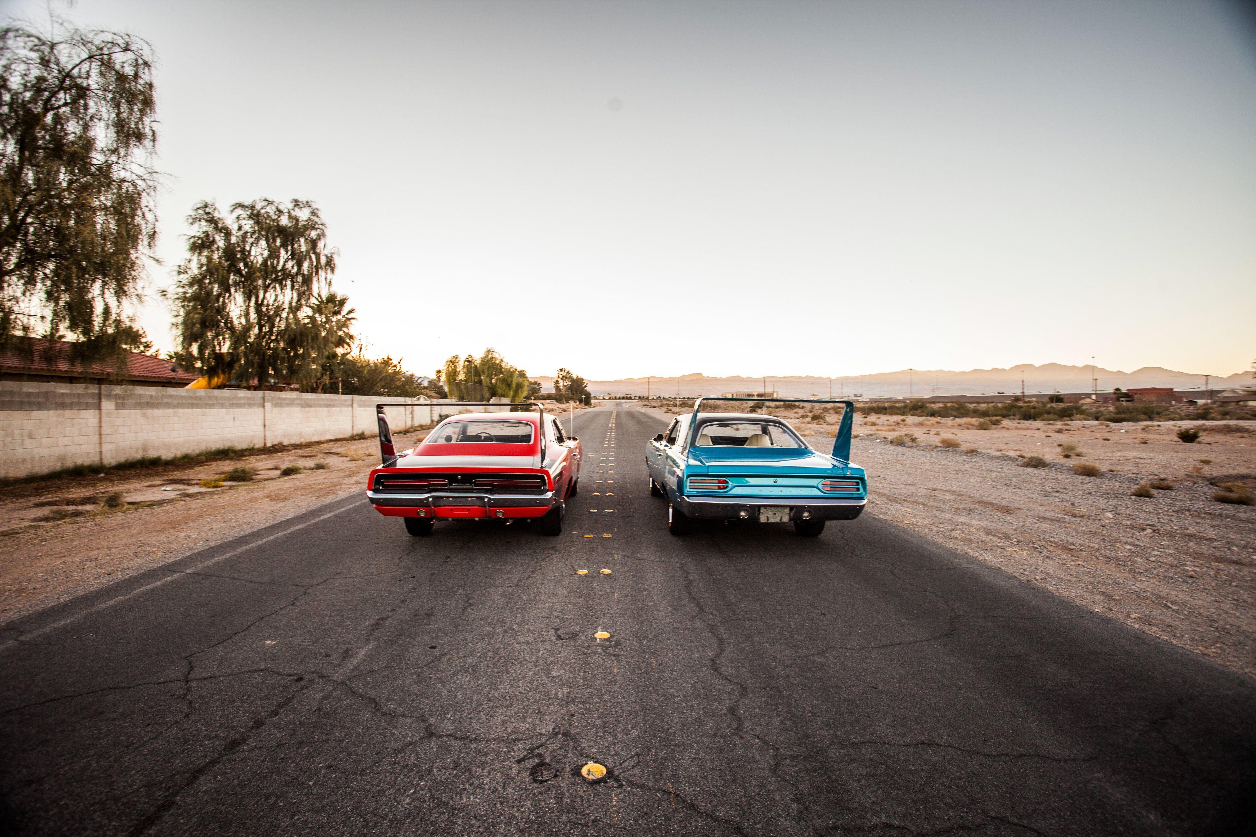 4096x2731 Plymouth Superbird And Charger Daytona
