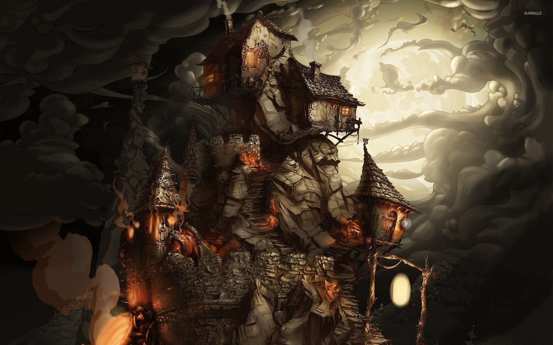 1920x1200 Abandoned castle wallpaper Art wallpaper