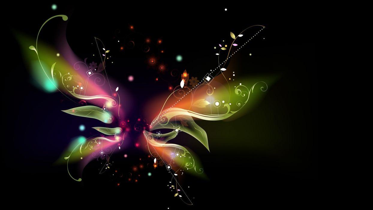 1244x700 Abstract butterfly wings black background vector wallpaperx1080