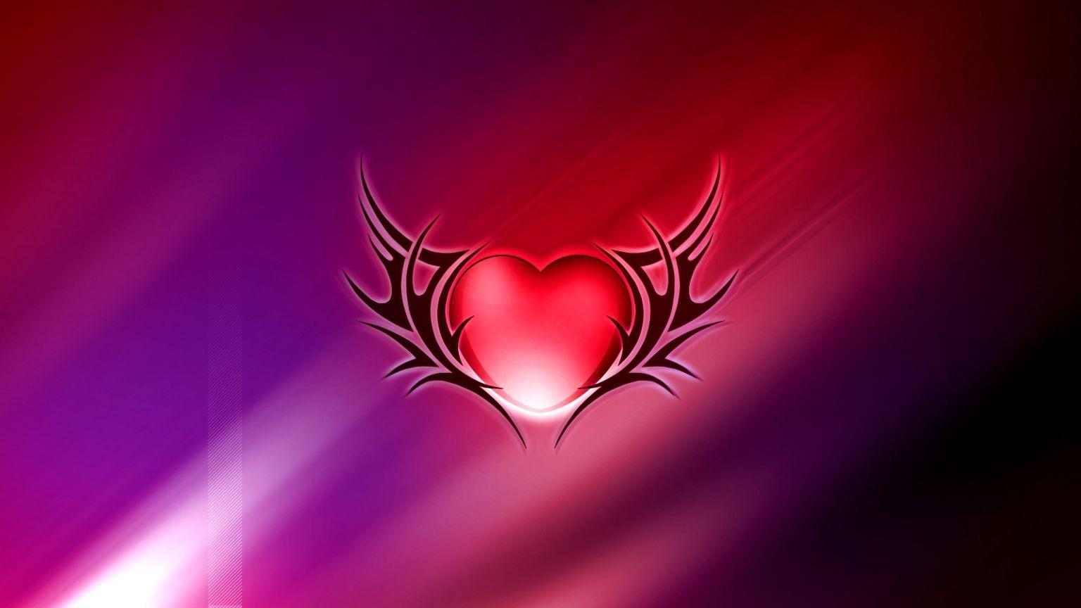 1536x864 Free download Red Heart with Black Wings Full 1080p Ultra HD Wallpaper [1600x1200] for your Desktop, Mobile & Tablet. Explore Pink Heart Wallpaper with Wings. Angel Wing Wallpaper, Pink