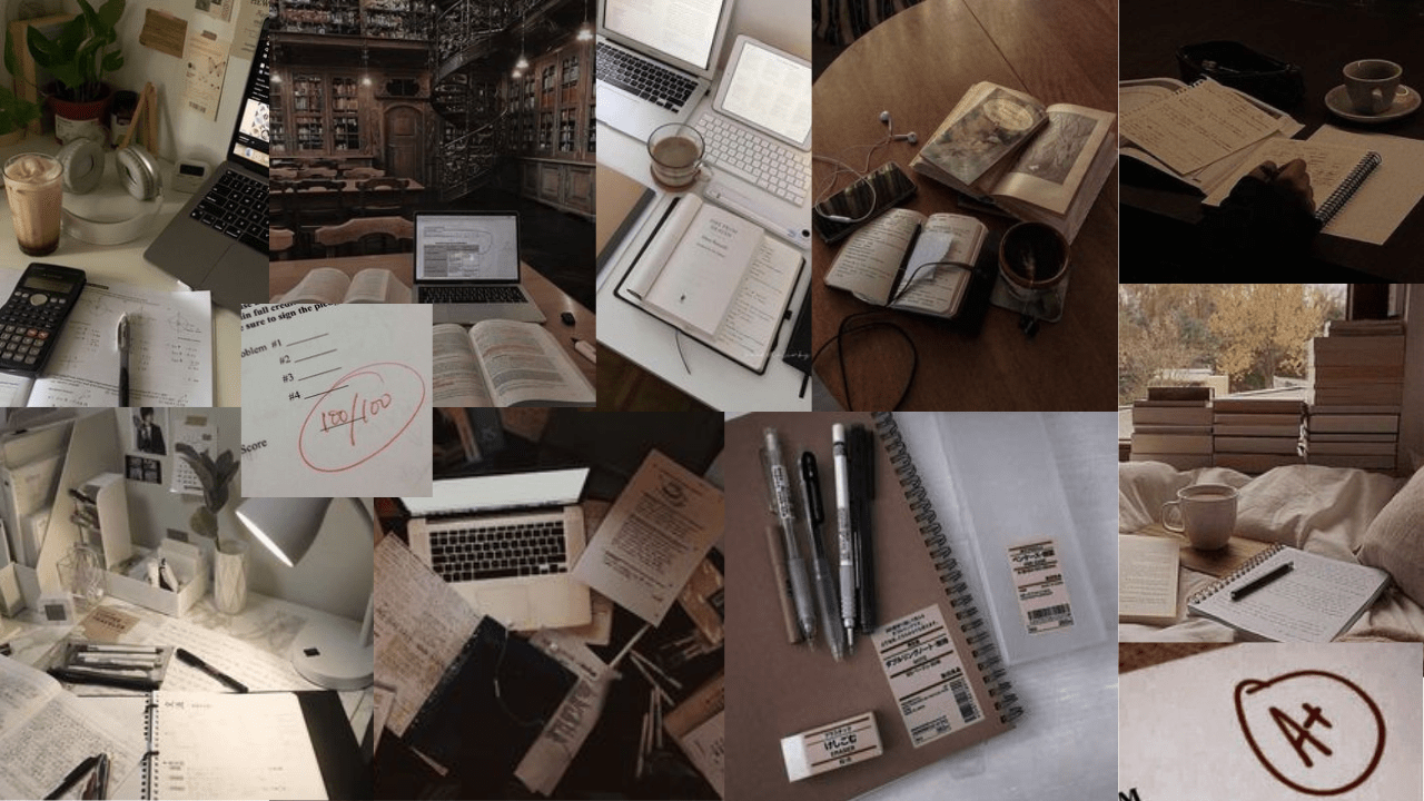 1280x720 Study Aesthetic Laptop Wallpaper