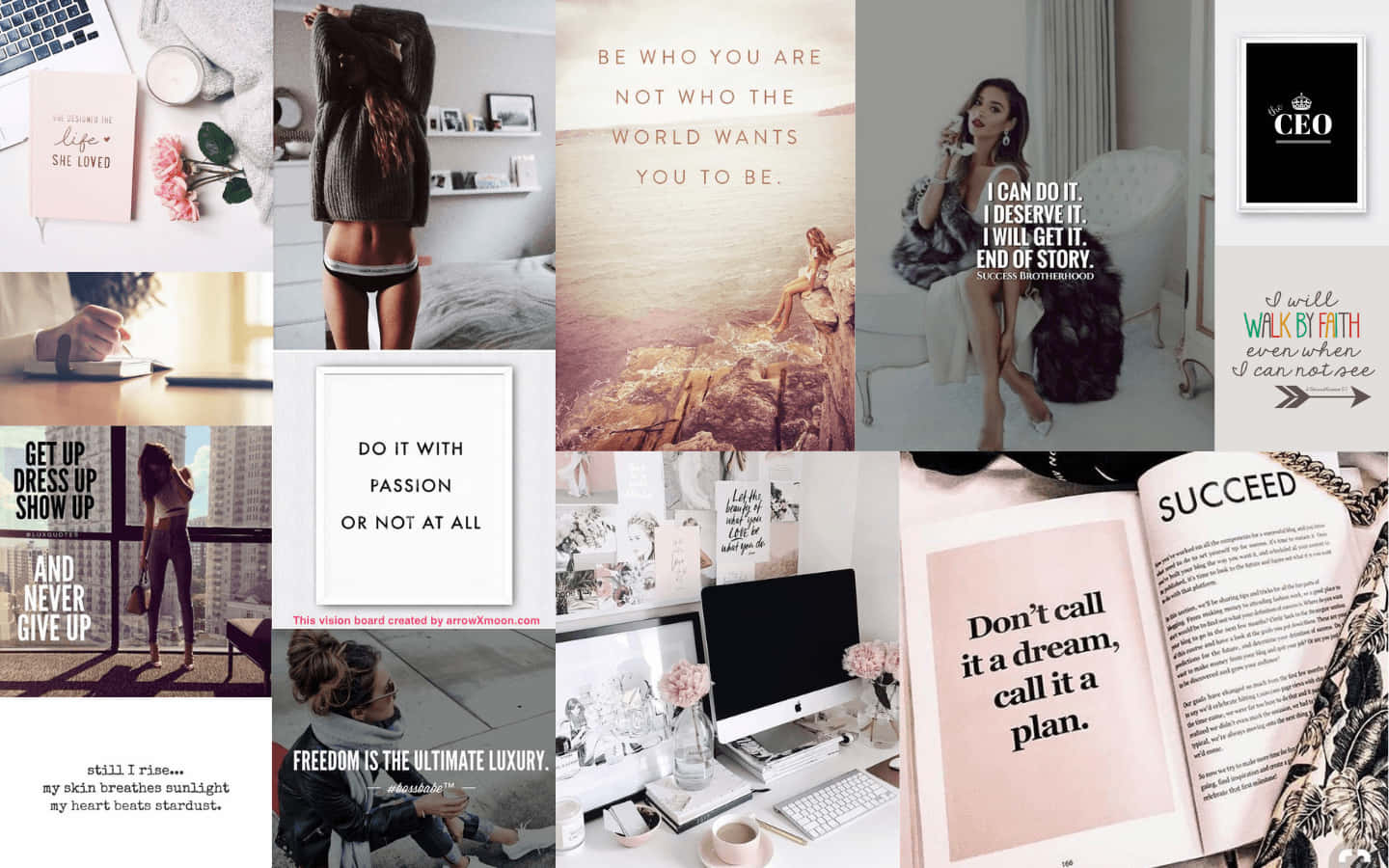 1440x900 Vision Board Laptop Wallpaper