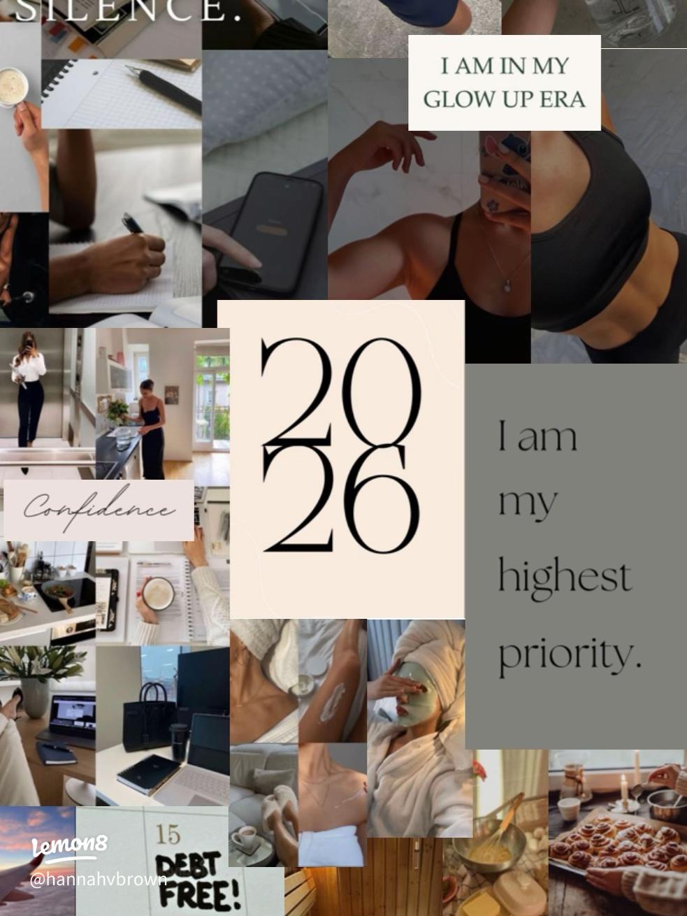 983x1310 Vision Board: My Confidence & Glow Up Wallpaper Goals