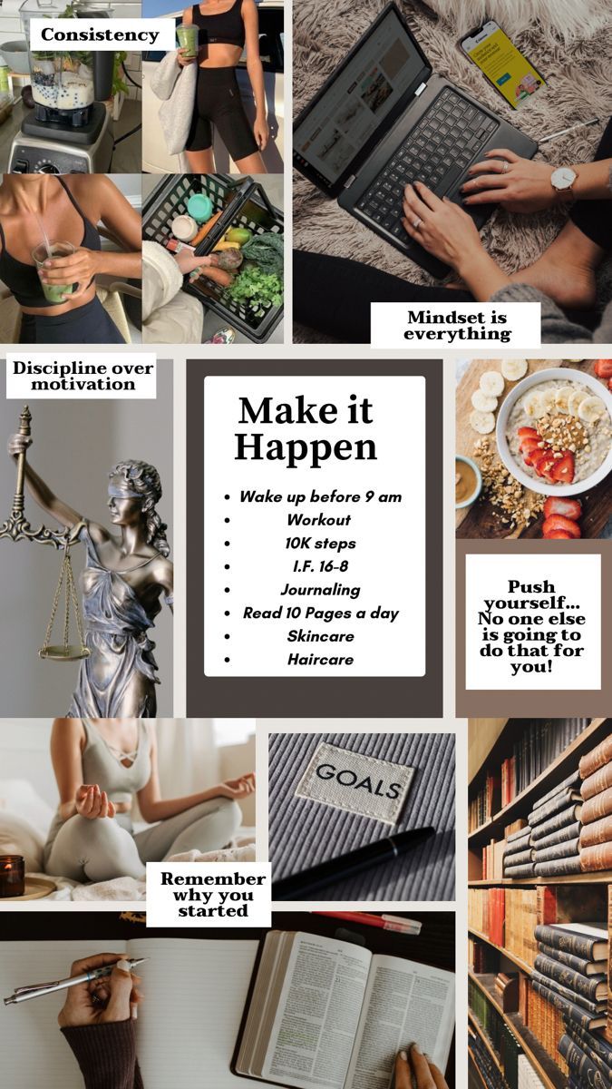 675x1200 Study workout vision board 2023