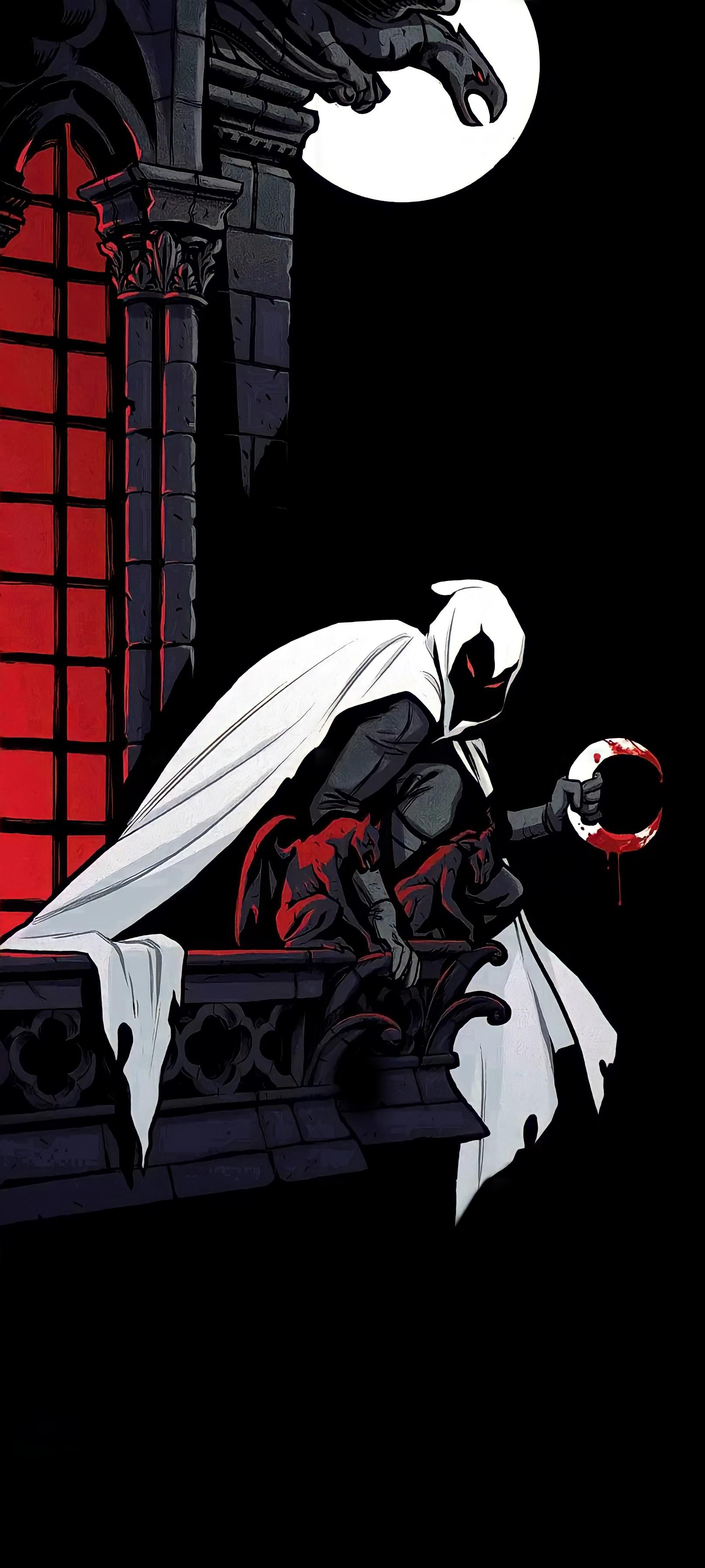 1616x3592 Moon Knight Comic Wallpaper