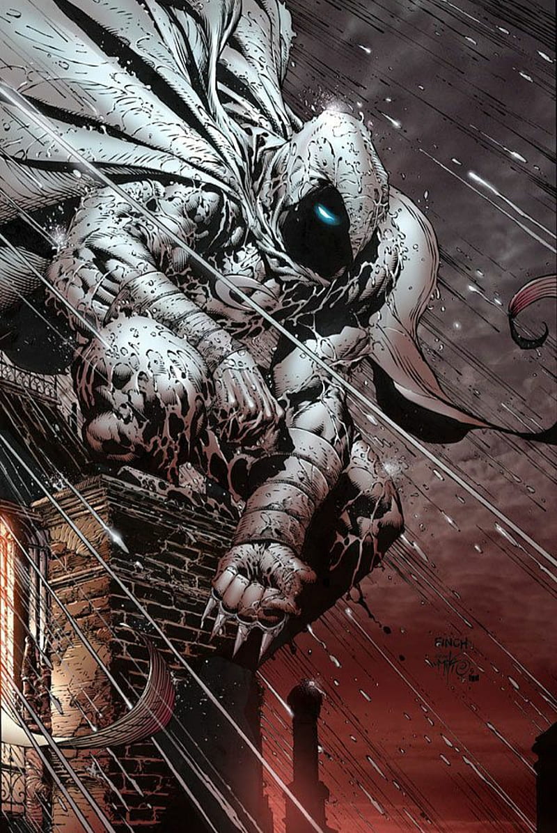 800x1196 Moon Knight, batman, comic, marc spector, marvel, marvel comic, moon, superheroe, HD phone wallpaper