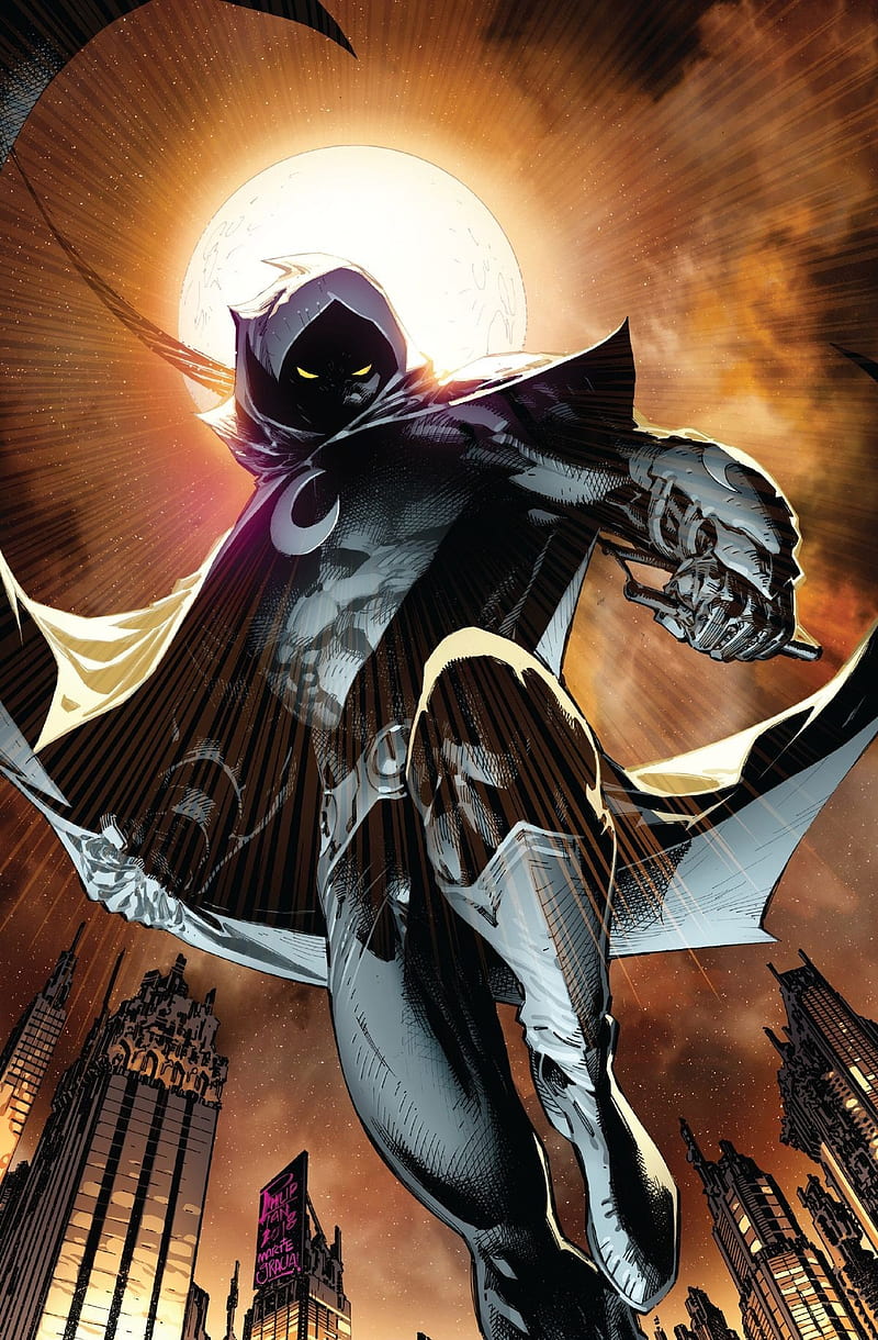 800x1220 Moon Knights, comic book, marc spector, marvel, moon knight, vigilante, HD phone wallpaper