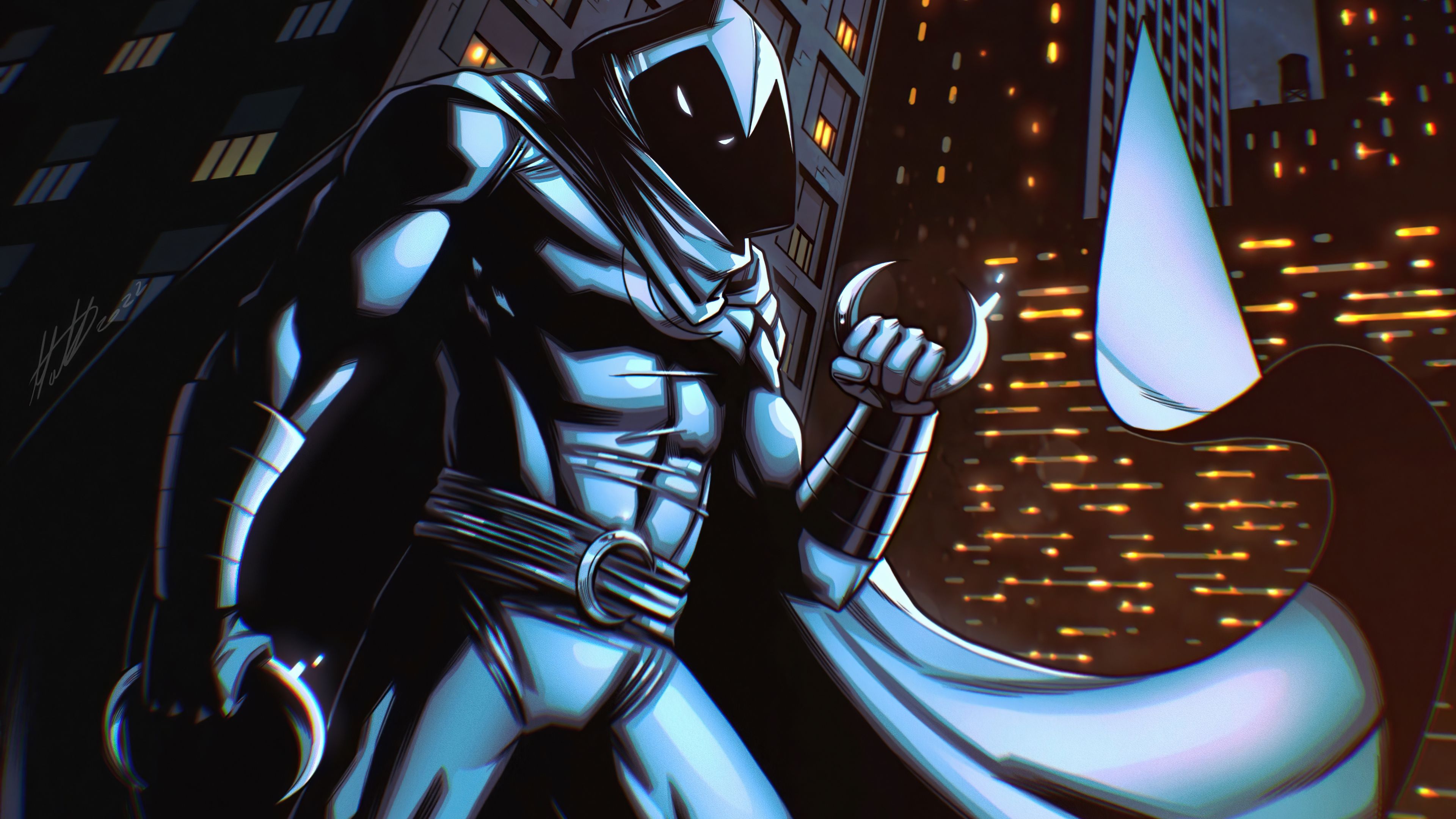3840x2160 Moon Knight Comic Art 4k Wallpaper, HD Superheroes Wallpaper, 4k Wallpaper , Image, Background, Photos and Picture
