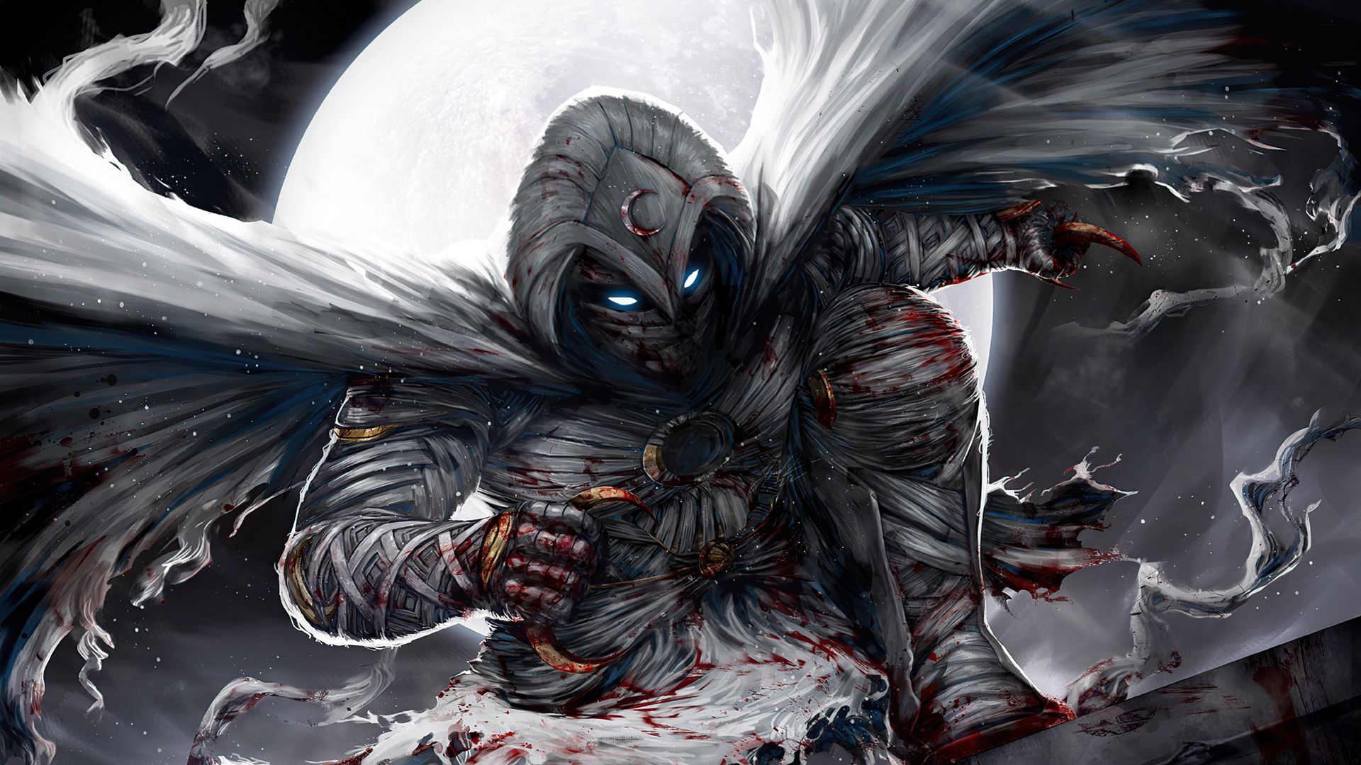 1920x1080 Download Comic Moon Knight HD Wallpaperx1080