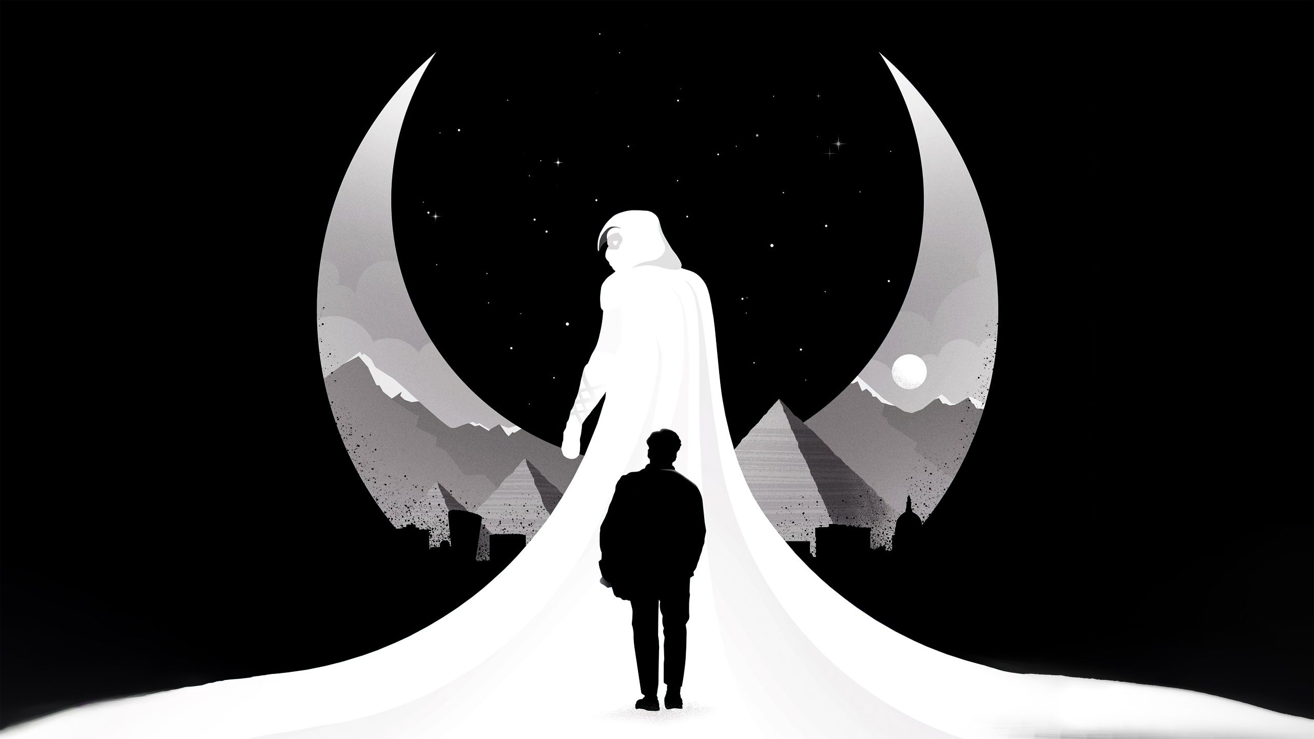 2560x1440 Moon Knight Wallpaper 4K, AMOLED, Marvel Comics