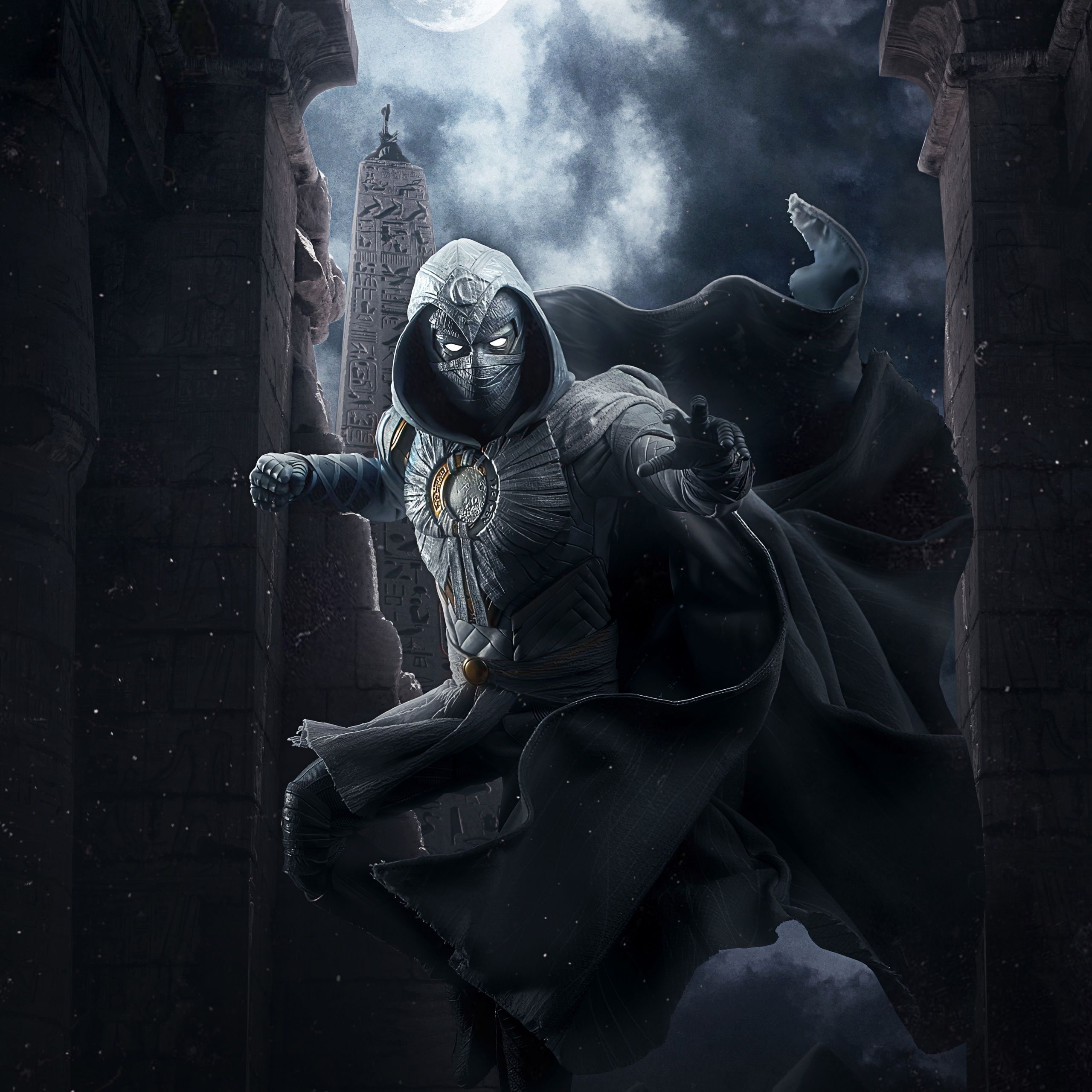 2560x2560 Moonknight Poster Moon Knight Wallpaper 4K, Poster, TV Series, Marvel Comics
