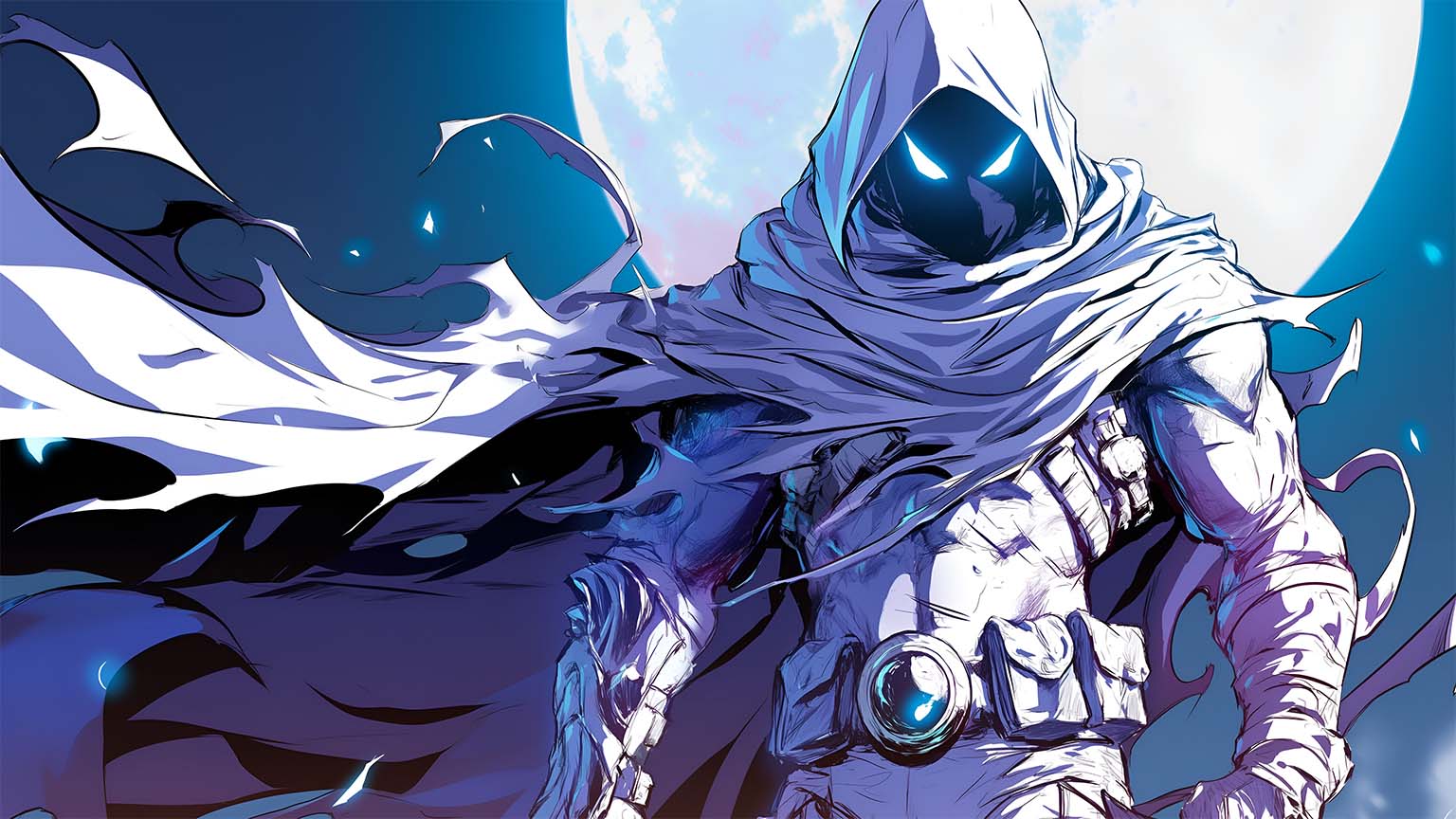 1536x864 Marvel Moon Knight Hooded Hero Desktop Wallpaper
