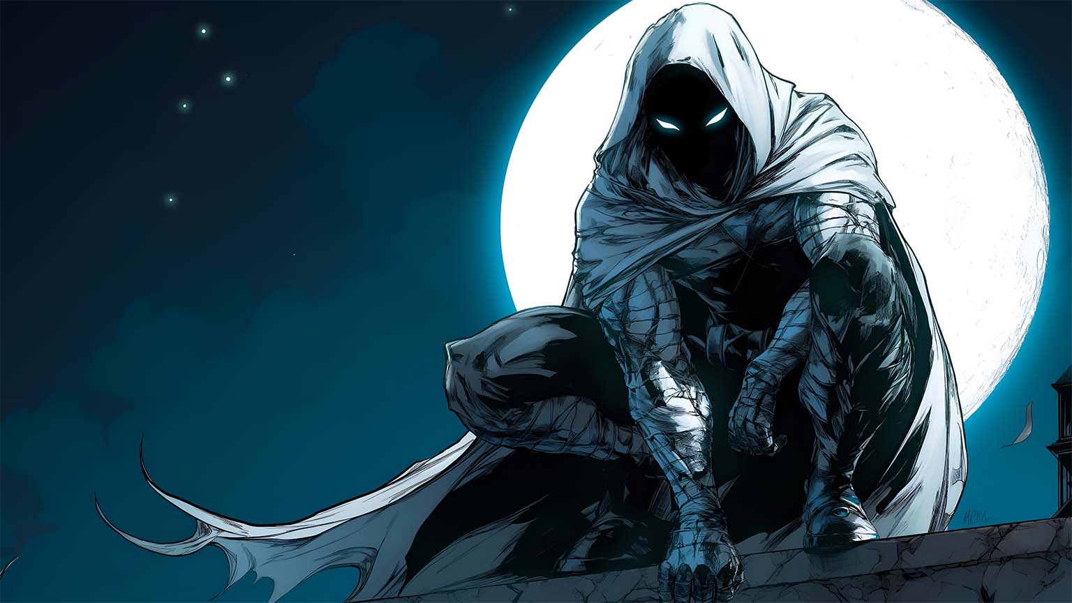 1536x864 Marvel Moon Knight Full Moon Desktop Wallpaper