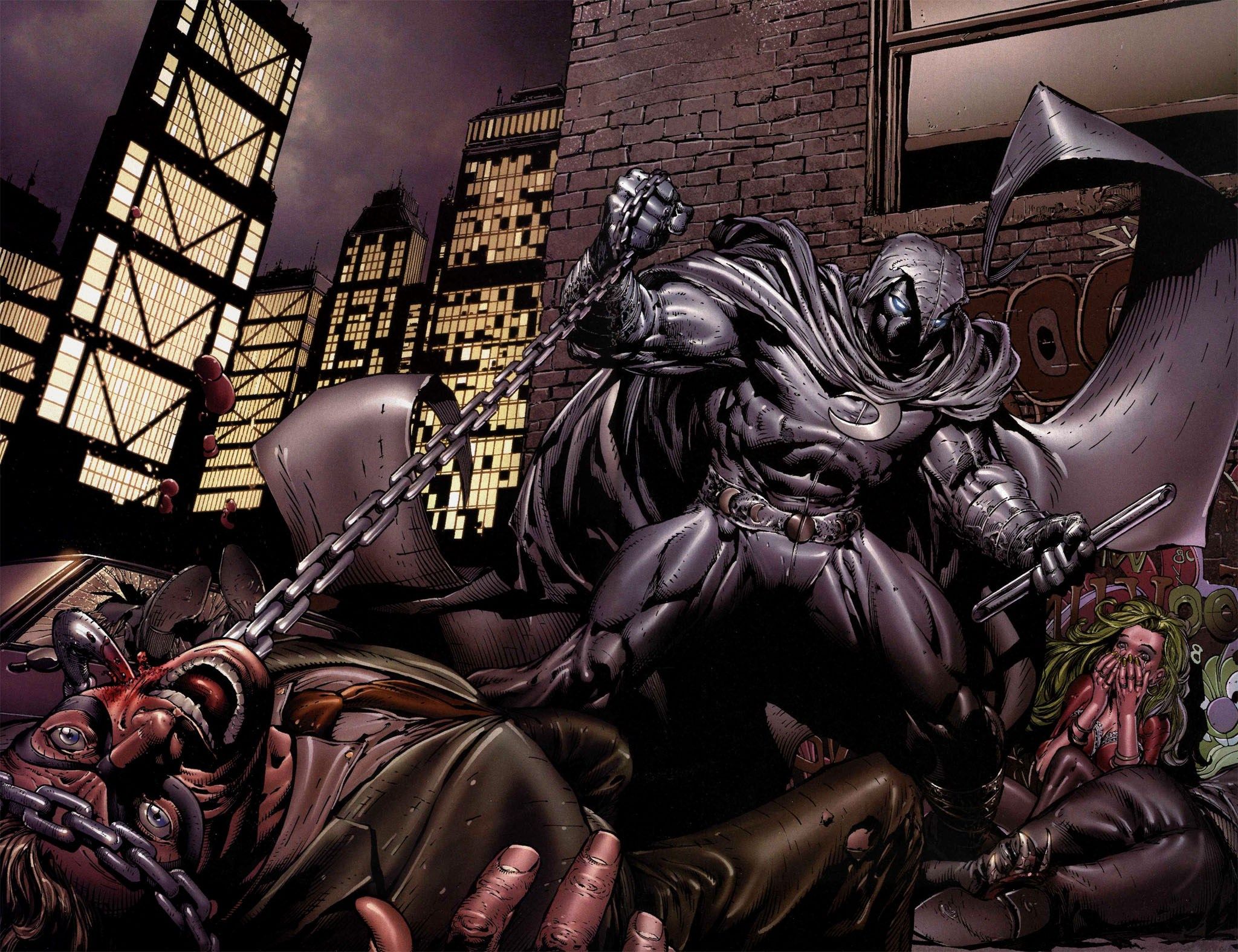 2048x1576 Desktop wallpaper: Comics, Moon Knight, Marc Spector 4K free download for PC. 1074856