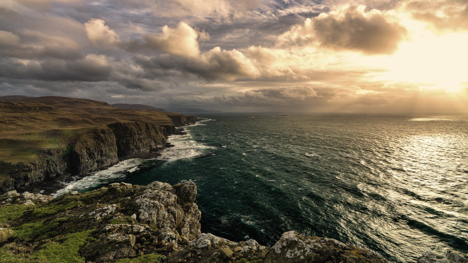 1920x1080 Cliffside Horizon HD Wallpaperx1440