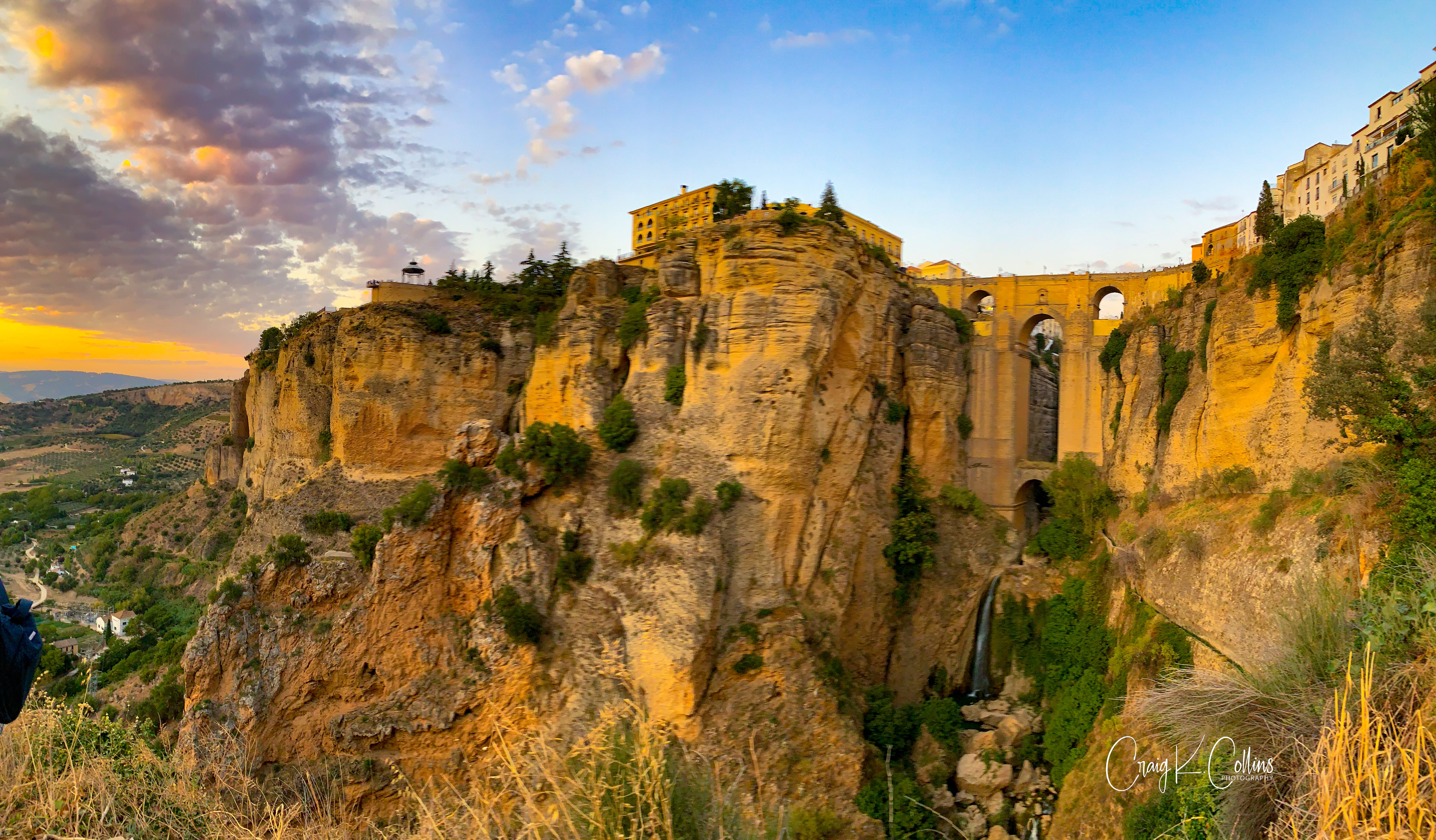 6652x3892 Hemingway's Dire Warning from the Cliffs of Ronda, Spain. Craig K. Collins